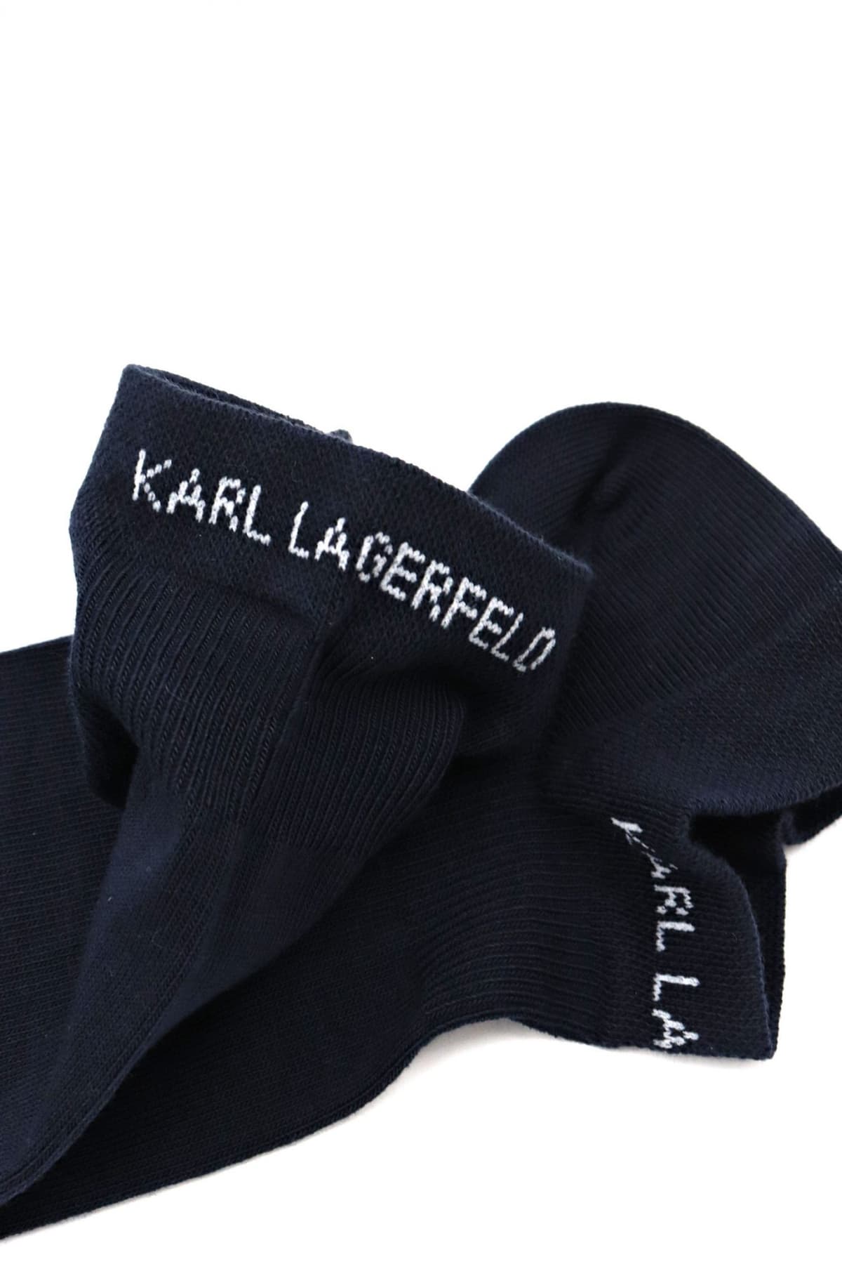 KARL LAGERFELD ΚΑΛΤΣΑΚΙΑ SNEAKERS LOGO ΜΠΛΕ
