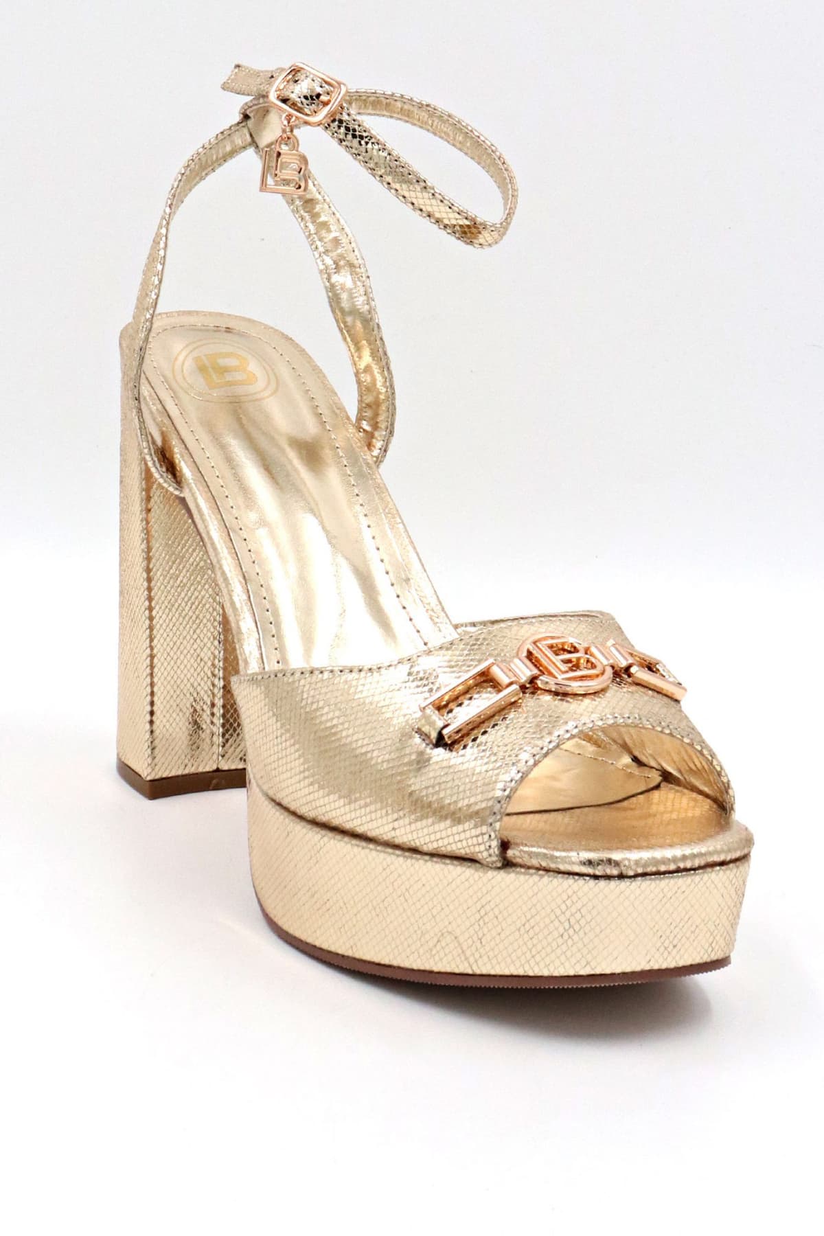 LAURA BIAGIOTTI ΠΑΠΟΥΤΣΙΑ ΠΕΔΙΛΑ ΑΓΚΡΑΦΑ LOGO ΧΡΥΣΟ