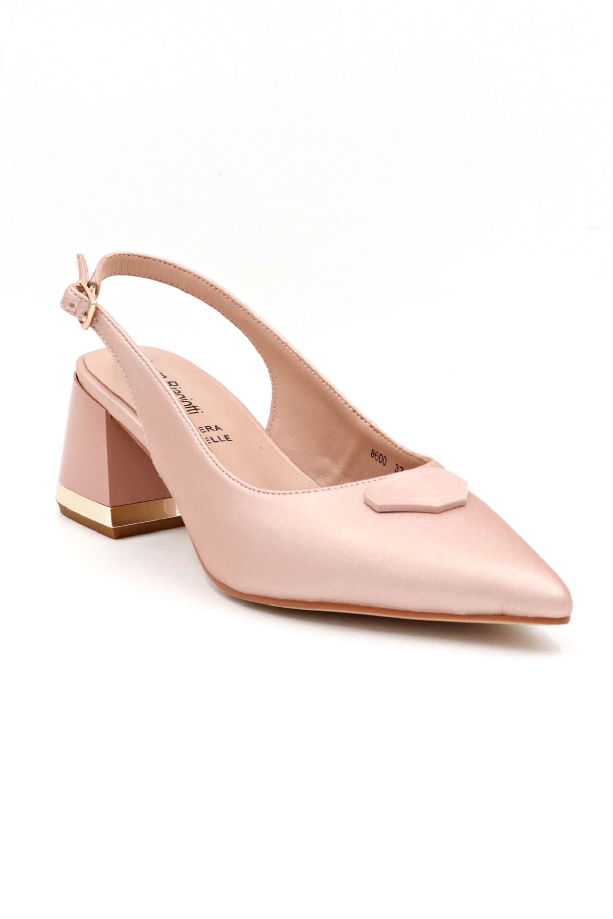 LAURA BIAGIOTTI ΠΑΠΟΥΤΣΙΑ MULES AΓΚΡΑΦΑ LOGO ΠΕΡΛΕ/ ΡΟΖ