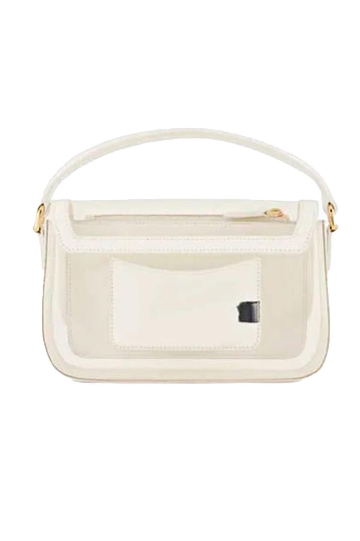 EMPORIO ARMANI ΤΣΑΝΤΑ CROSS BODY/ ΧΕΙΡΟΣ LOGO ΔΙΑΦΑΝΕΙΑ ΛΕΥΚΟ