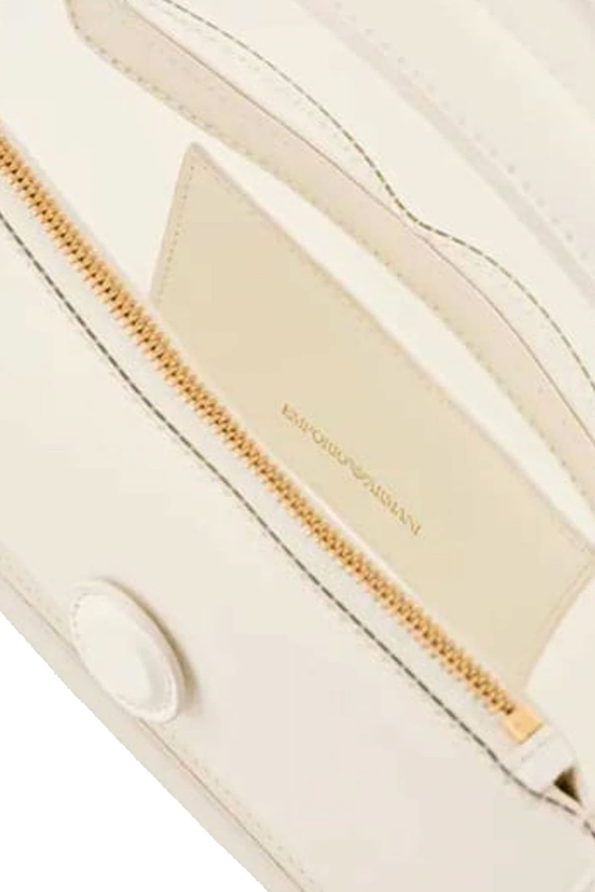 EMPORIO ARMANI ΤΣΑΝΤΑ CROSS BODY/ ΧΕΙΡΟΣ LOGO ΔΙΑΦΑΝΕΙΑ ΛΕΥΚΟ