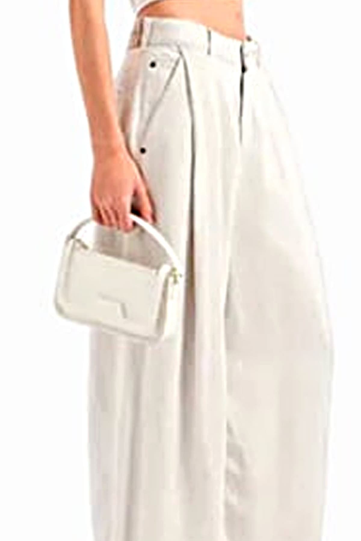 EMPORIO ARMANI ΤΣΑΝΤΑ CROSS BODY/ ΧΕΙΡΟΣ LOGO ΔΙΑΦΑΝΕΙΑ ΛΕΥΚΟ