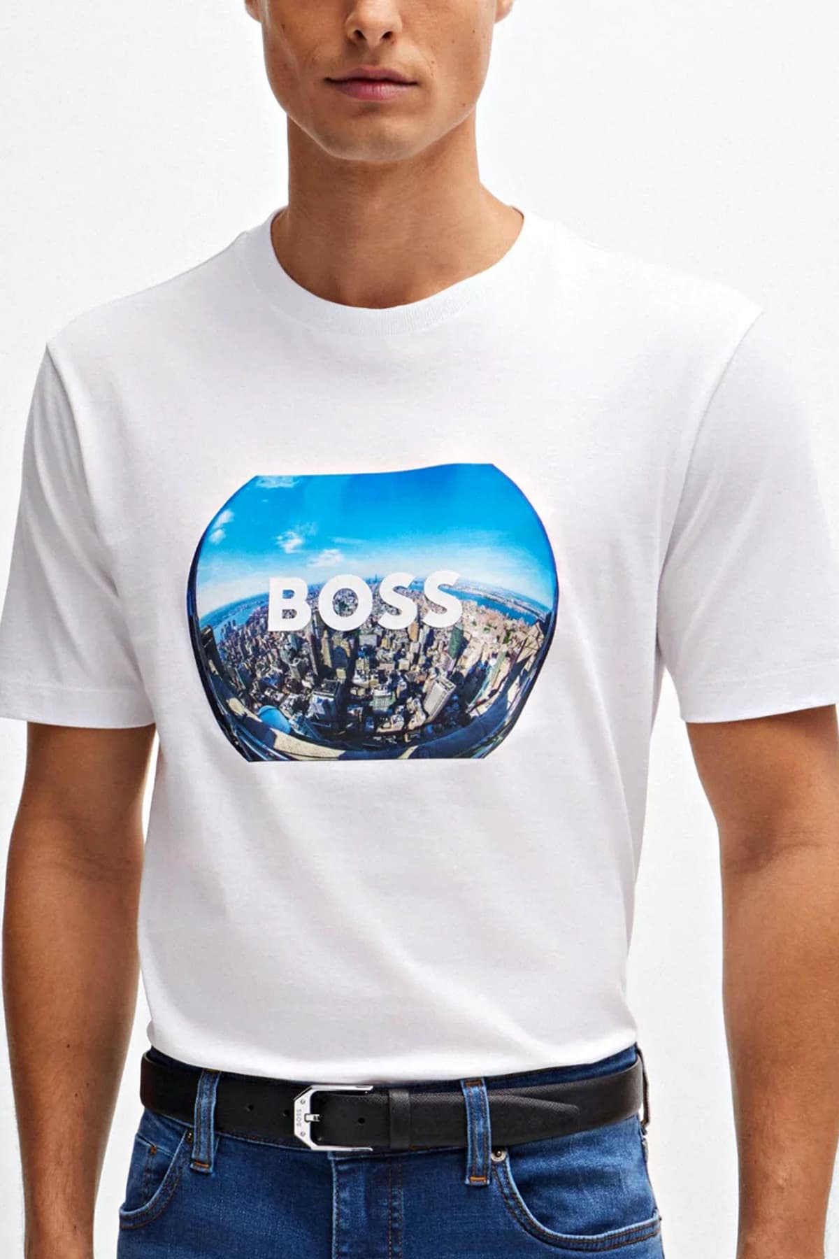 BOSS T-SHIRT JERSEY TIBURT 511 ΛΕΥΚΟ