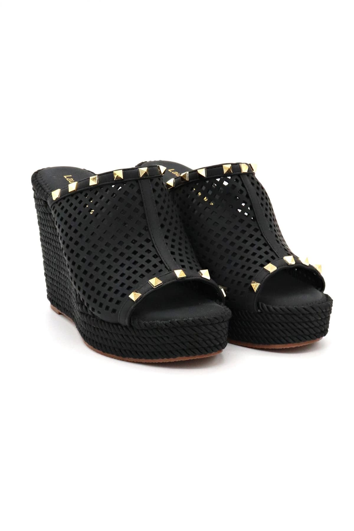 LAURA BIAGIOTTI ΠΑΠΟΥΤΣΙΑ ΜULES ΦΑΣΑ ΤΡΟΥΚ LOGO MAYΡΟ