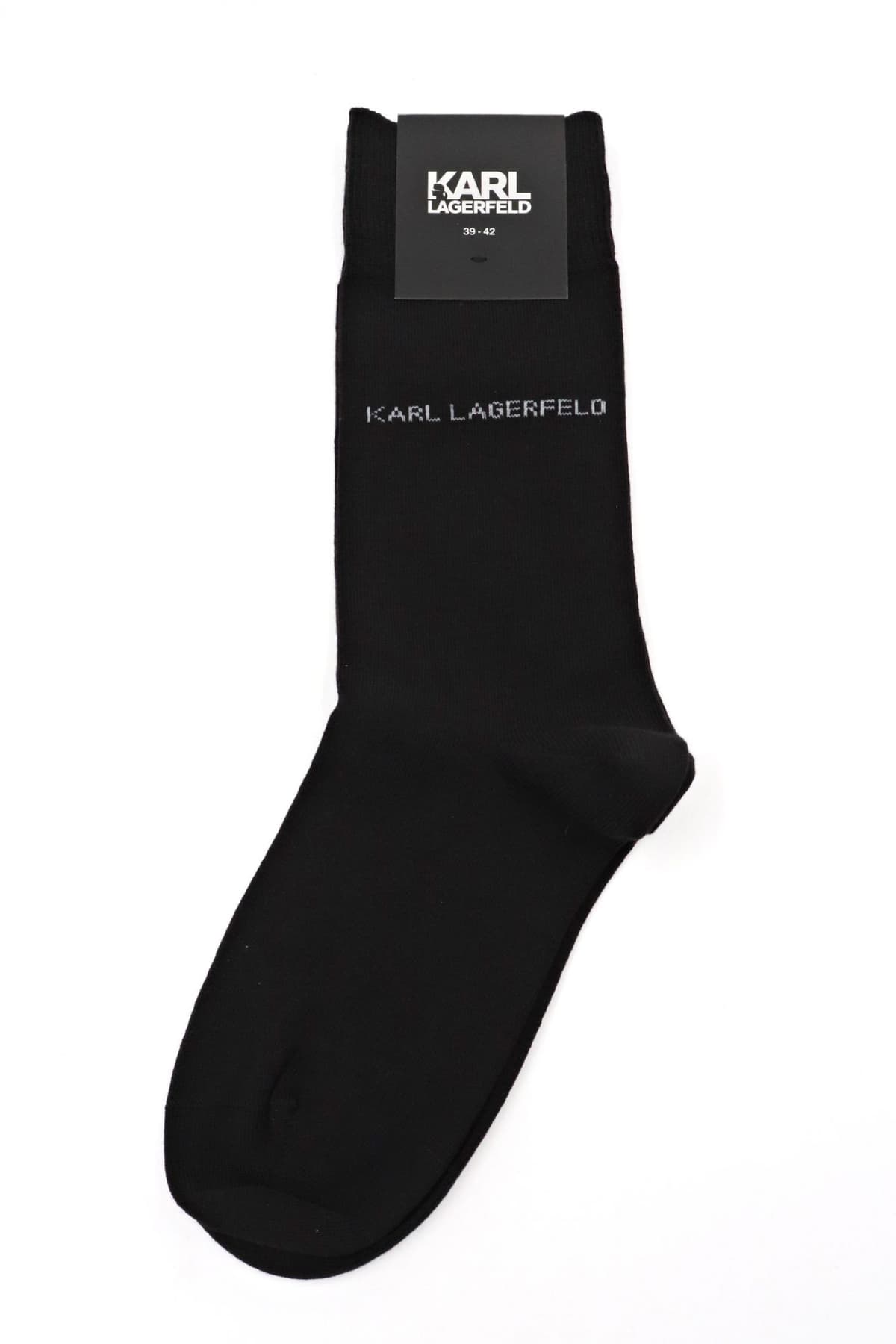 KARL LAGERFELD ΚΑΛΤΣΕΣ LOGO ΜΑΥΡΟ