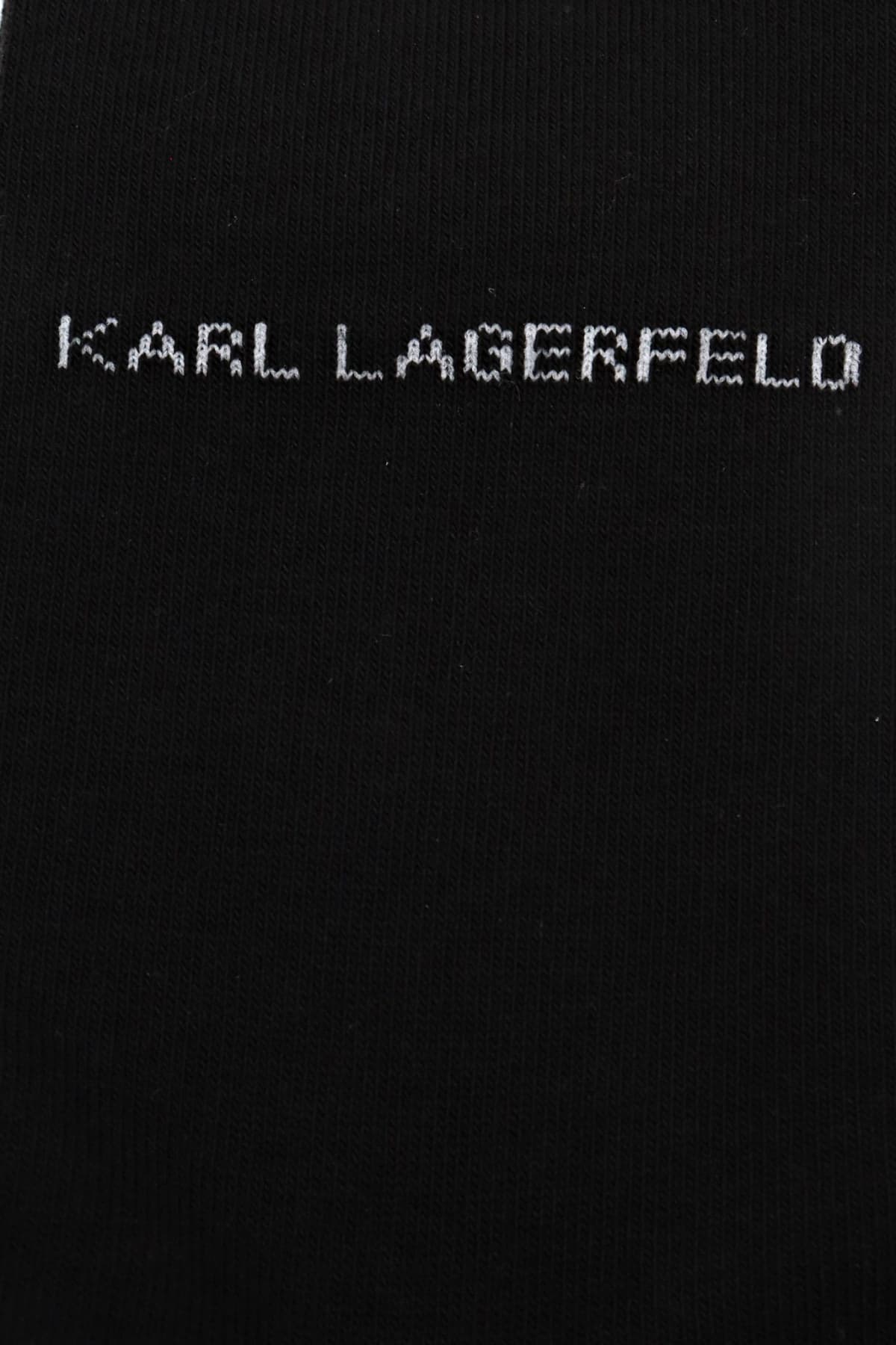 KARL LAGERFELD ΚΑΛΤΣΕΣ LOGO ΜΑΥΡΟ