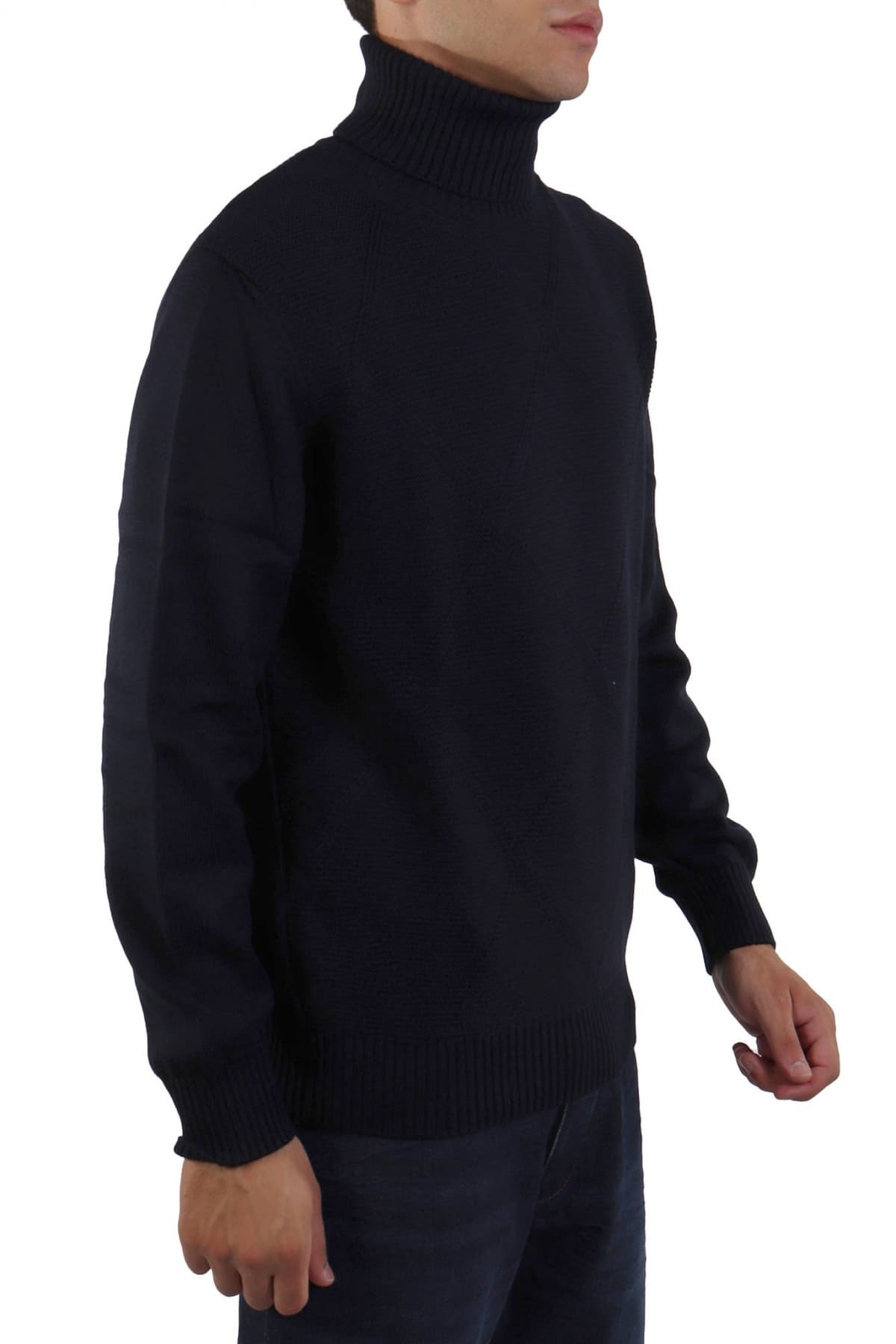 PAUL&SHARK ΠΛΕΚΤΟ ROLLNECK ΜΠΛΕ