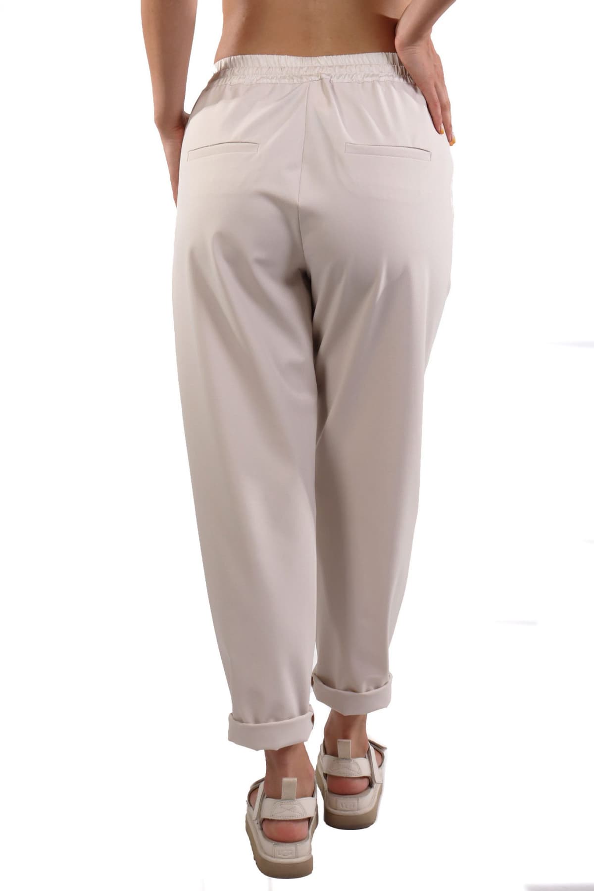 MARELLA MONOCHROME ΠΑΝΤΕΛΟΝΙ TOAST ΛΑΣΤΙΧΟ ΕΚΡΟΥ