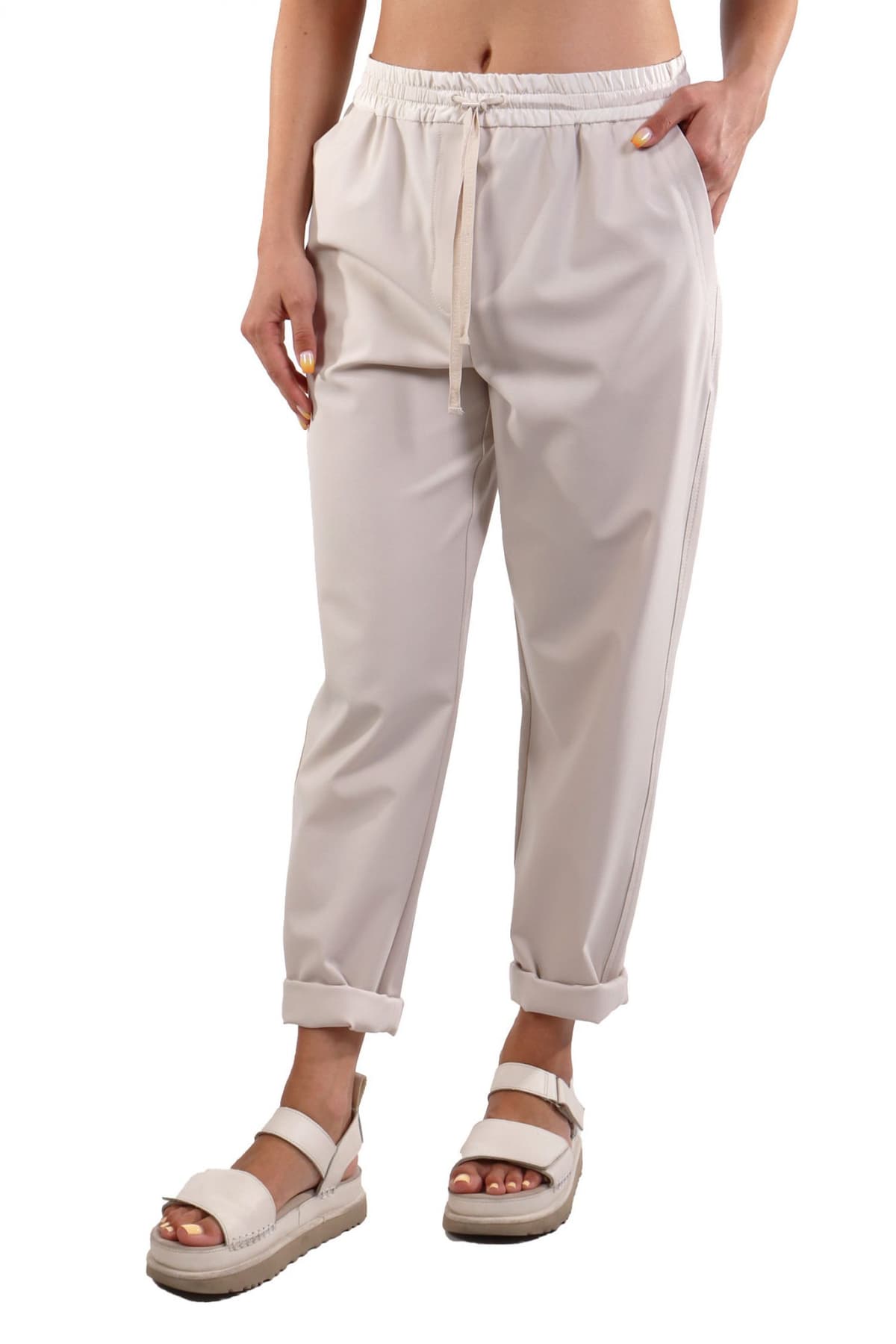 MARELLA MONOCHROME ΠΑΝΤΕΛΟΝΙ TOAST ΛΑΣΤΙΧΟ ΕΚΡΟΥ