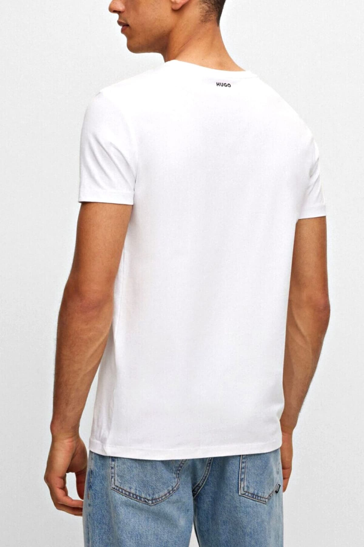 HUGO T-SHIRT ΕΣΩΡΟΥΧΑ DOUBLE PACK HUGO ROUND NECK ΛΕΥΚΟ