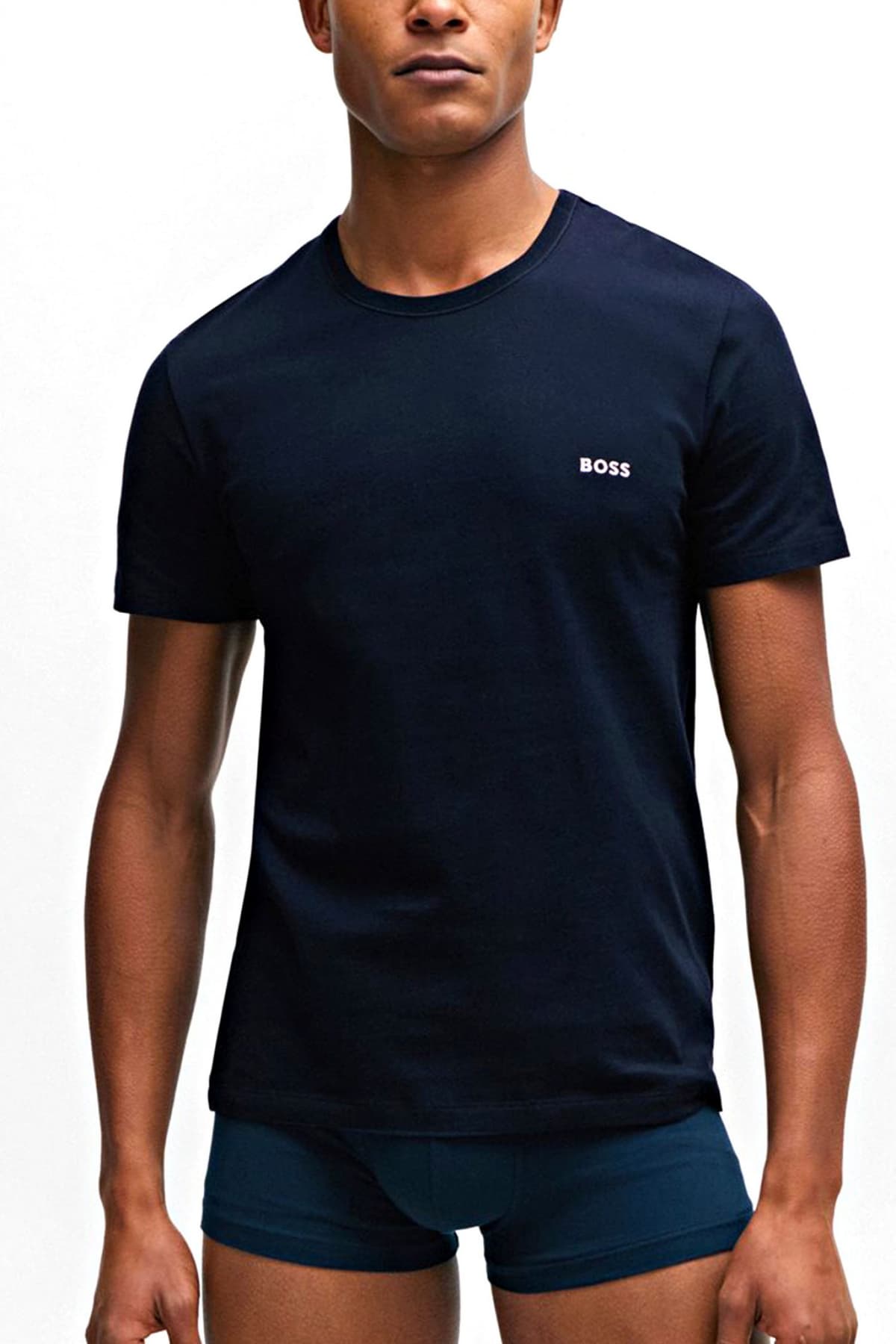BOSS ΕΣΩΡΟΥΧΟ T-SHIRT CREW NECK REGULARFIT T-SHIRT RN 3P CLASSIC ΜΑΥΡΟ-ΛΕΥΚΟ-ΓΚΡΙ
