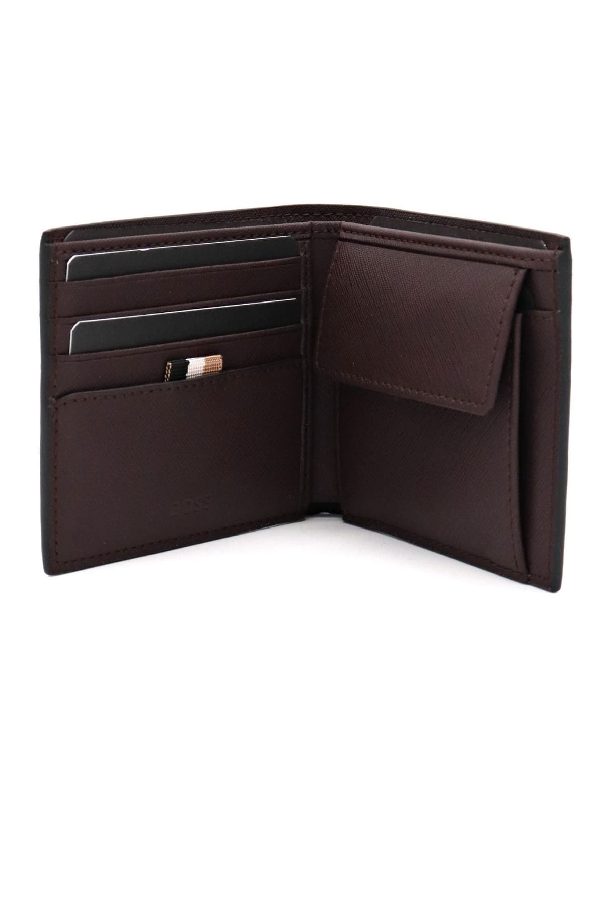 BOSS ΠΟΡΤΟΦΟΛΙ ZAIR S 4CC COIN ΜΠΟΡΝΤΩ