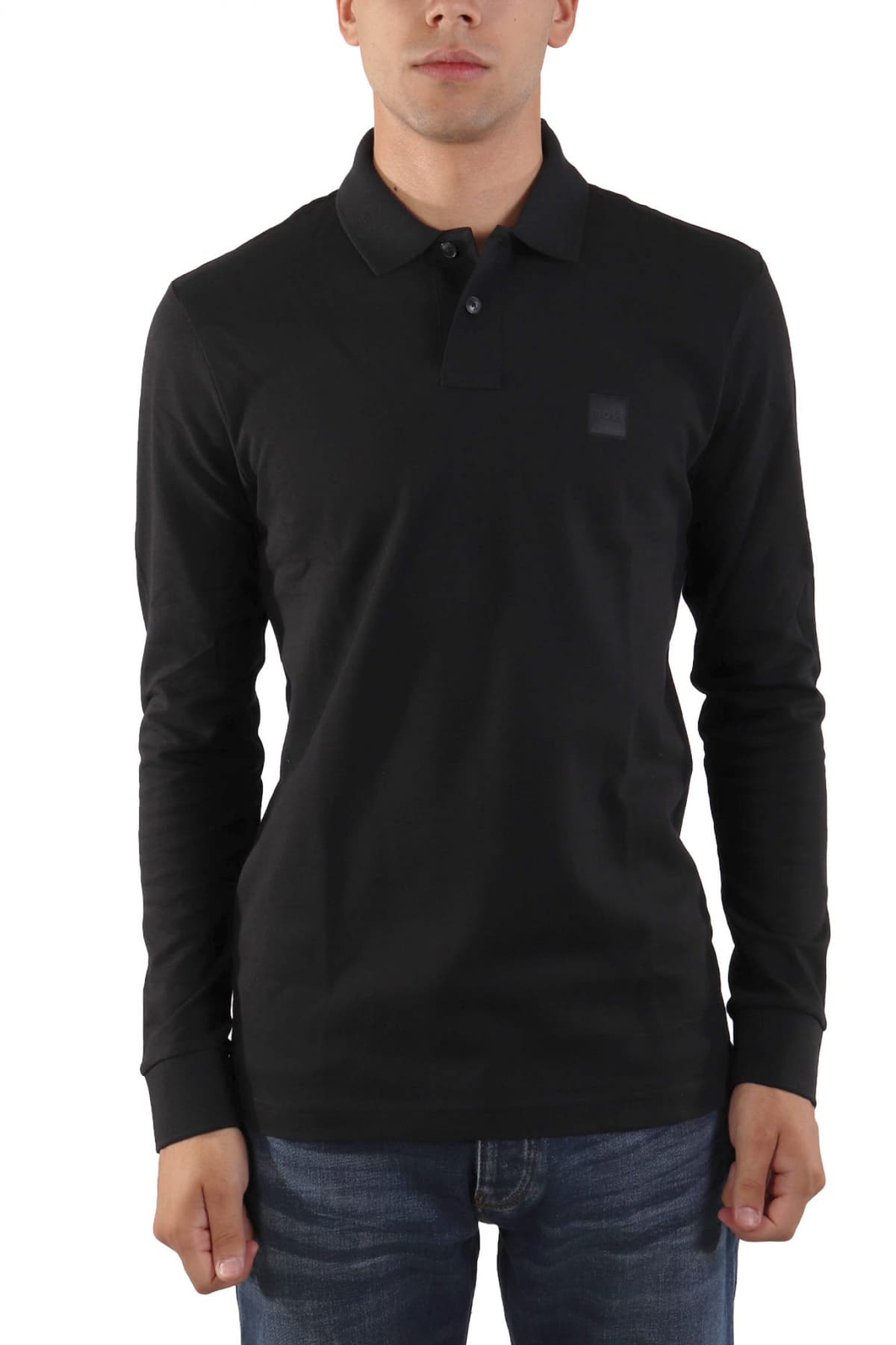 BOSS CASUAL POLO PASSERBY ΜΑΥΡΟ