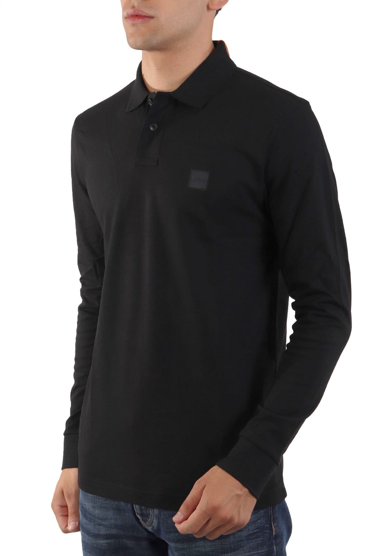 BOSS CASUAL POLO PASSERBY ΜΑΥΡΟ