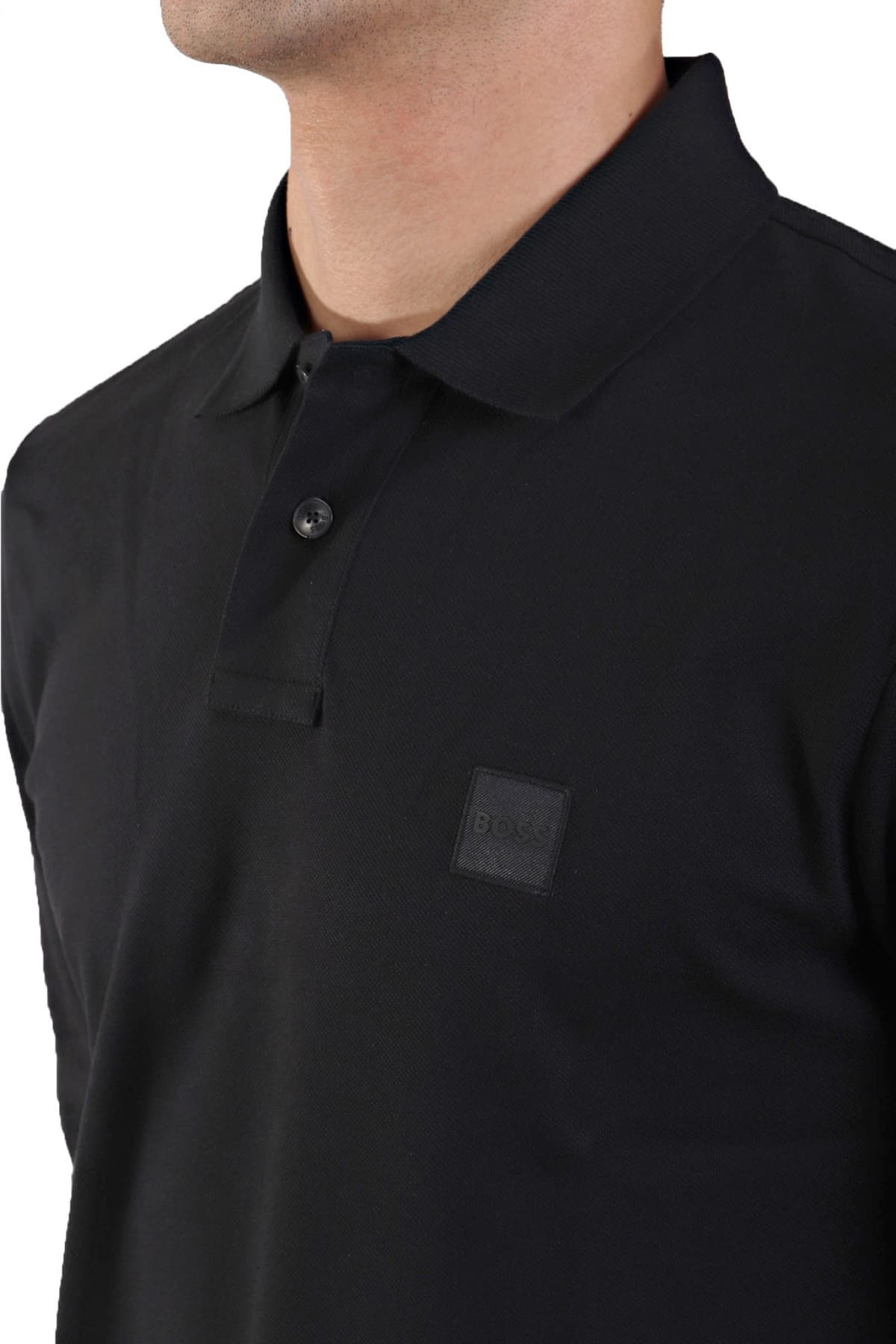 BOSS CASUAL POLO PASSERBY ΜΑΥΡΟ