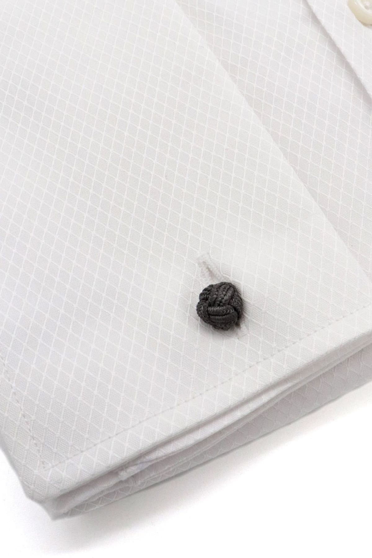 BOSS ΠΟΥΚΑΜΙΣΟ ΜΑΝΙΚΕΤΟΚΟΥΜΠΟ REGULAR FIT ΜΙΚΡΟΣΧΕΔΙΟ H-JOE-SPREAD-DC-214 ΛΕΥΚΟ