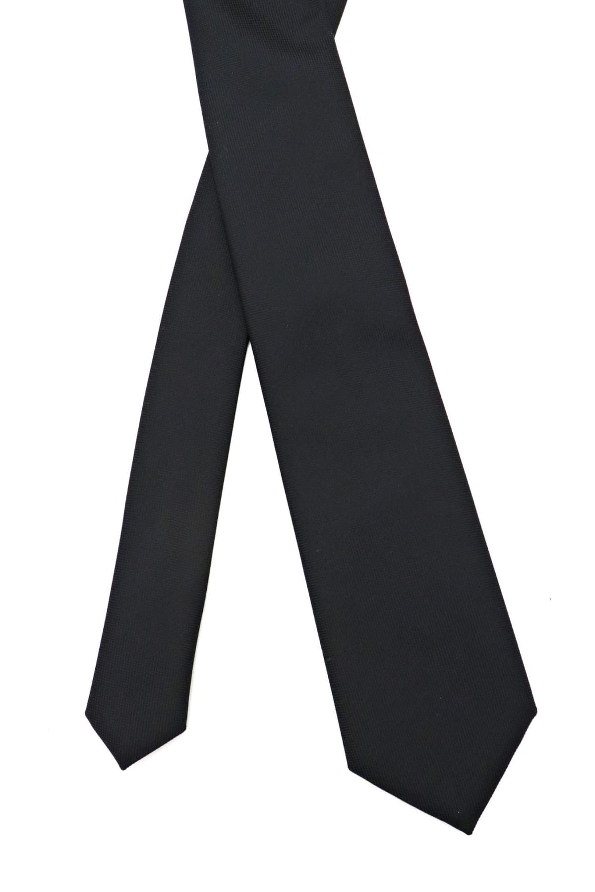 BOSS ΓΡΑΒΑΤΑ H-TIE 7.5CM-222 ΜΑΥΡΟ