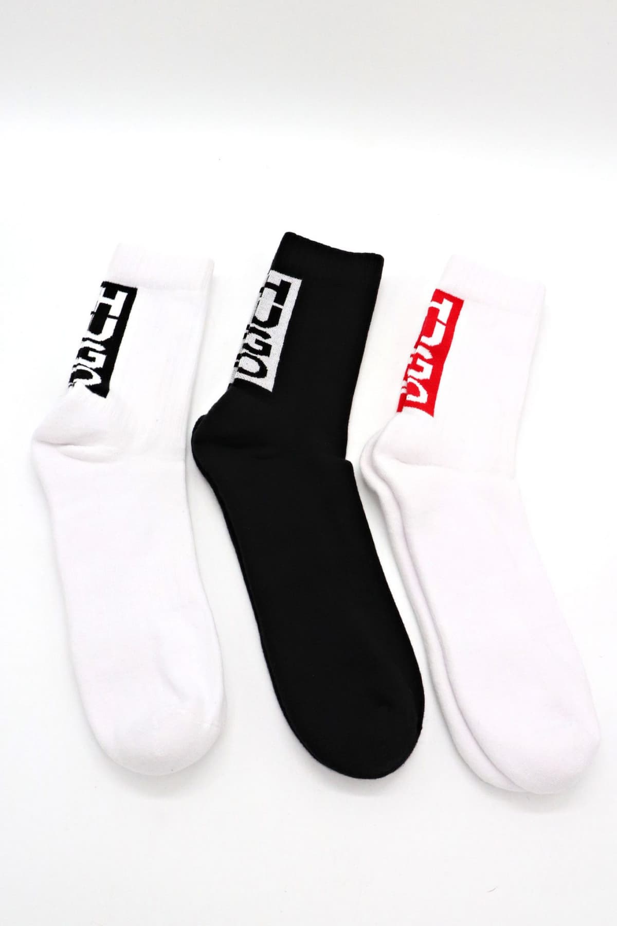 HUGO ΚΑΛΤΣΕΣ 3-PACK QS BACK LABEL CC ΛΕΥΚΟ-ΜΑΥΡΟ