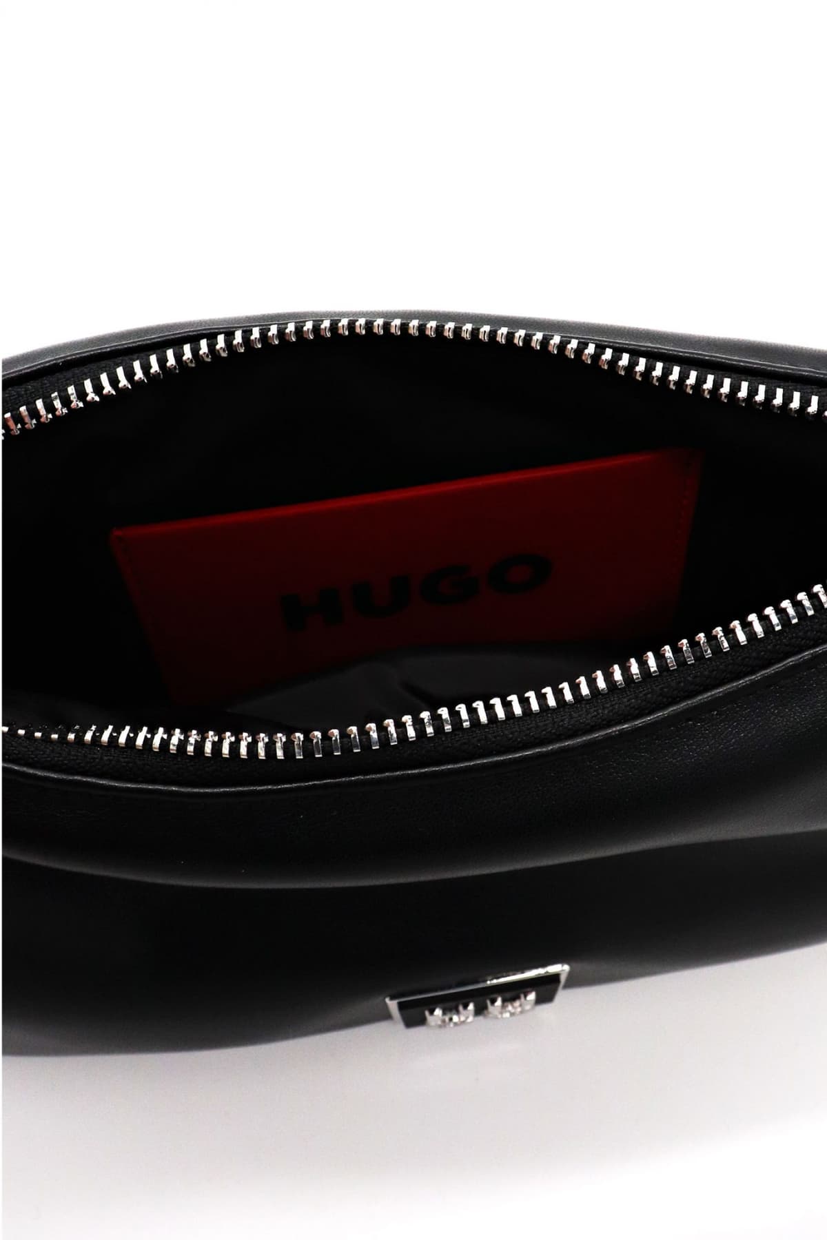 HUGO ΤΣΑΝΤΑ ΩΜΟΥ MEL HOBO-TW LOGO ΜΕΤΑΛΛΙΚΟ ΜΑΥΡΟ