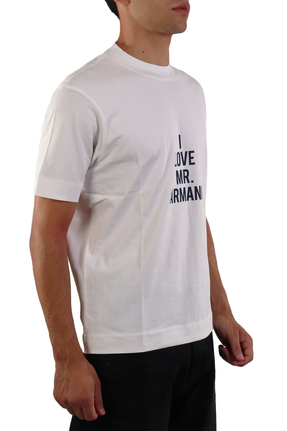 EMPORIO ARMANI T-SHIRT LOGO ΕΚΡΟΥ