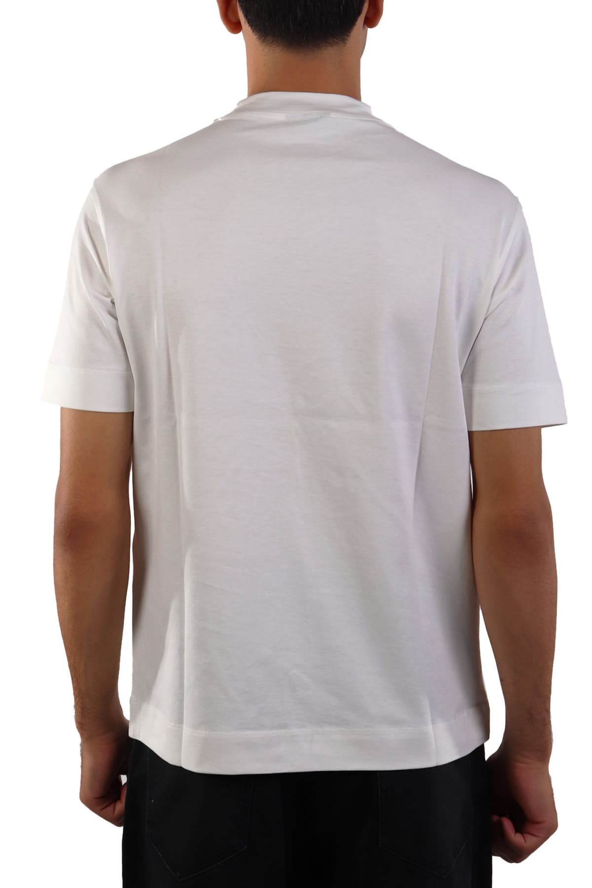 EMPORIO ARMANI T-SHIRT LOGO ΕΚΡΟΥ
