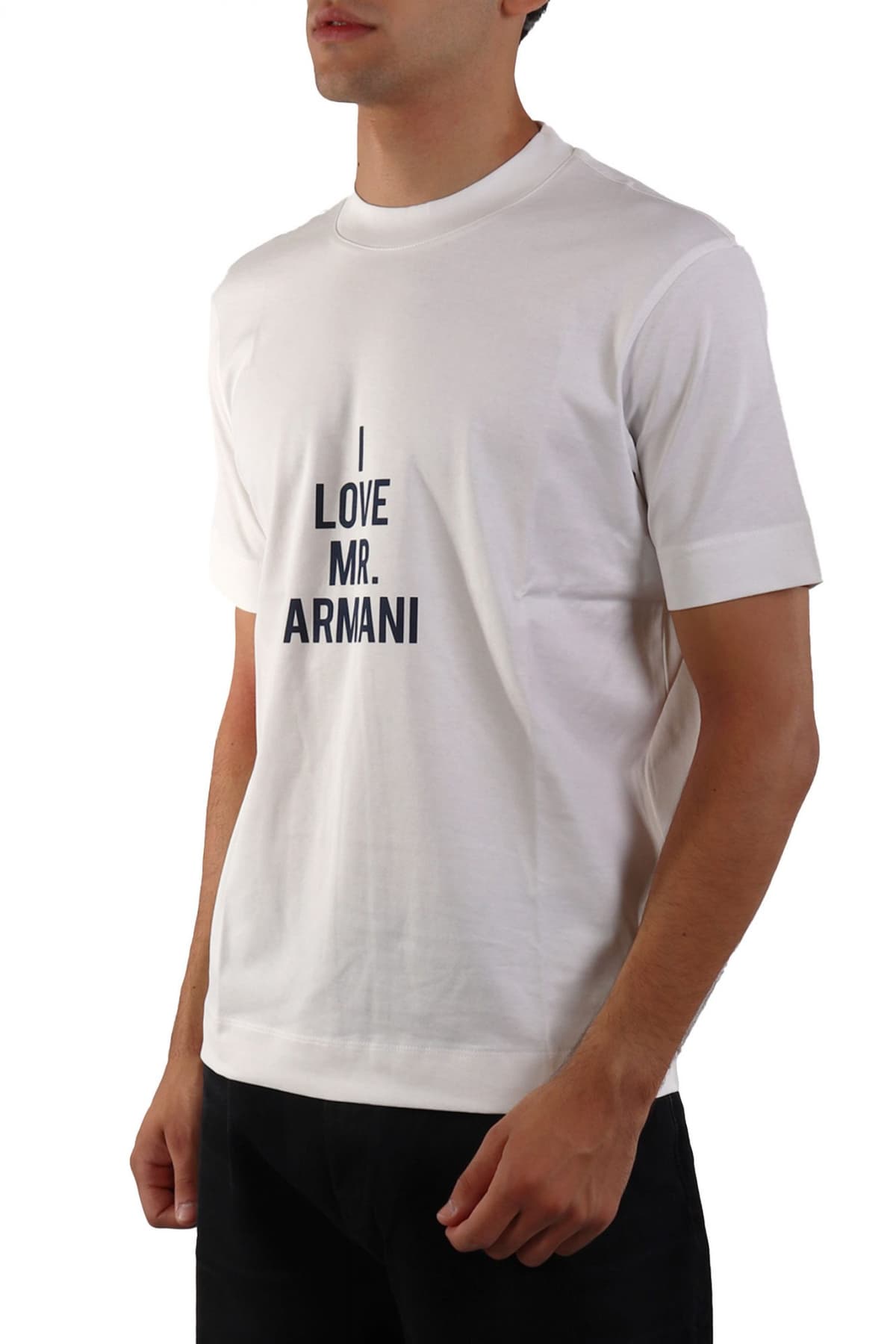 EMPORIO ARMANI T-SHIRT LOGO ΕΚΡΟΥ