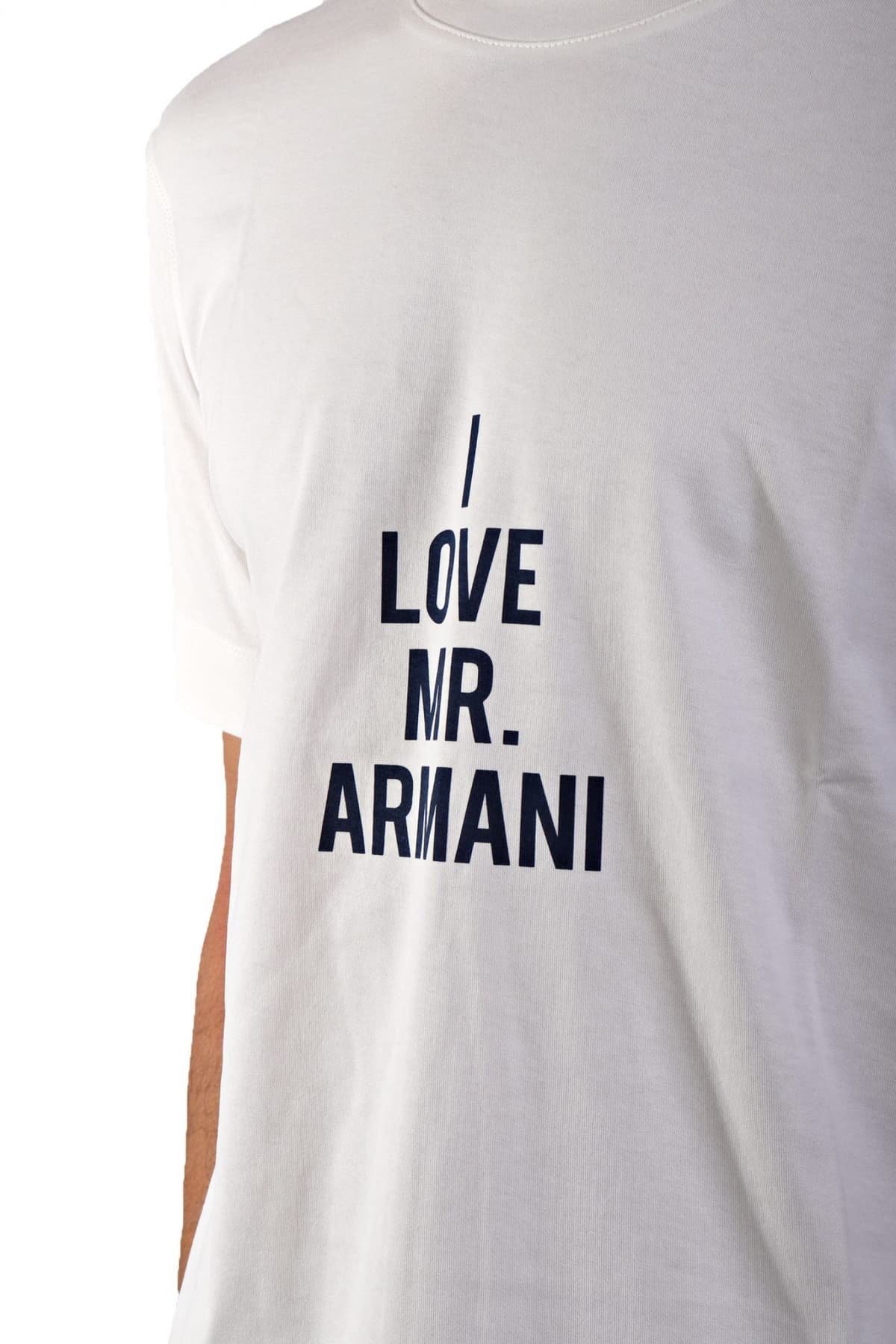 EMPORIO ARMANI T-SHIRT LOGO ΕΚΡΟΥ
