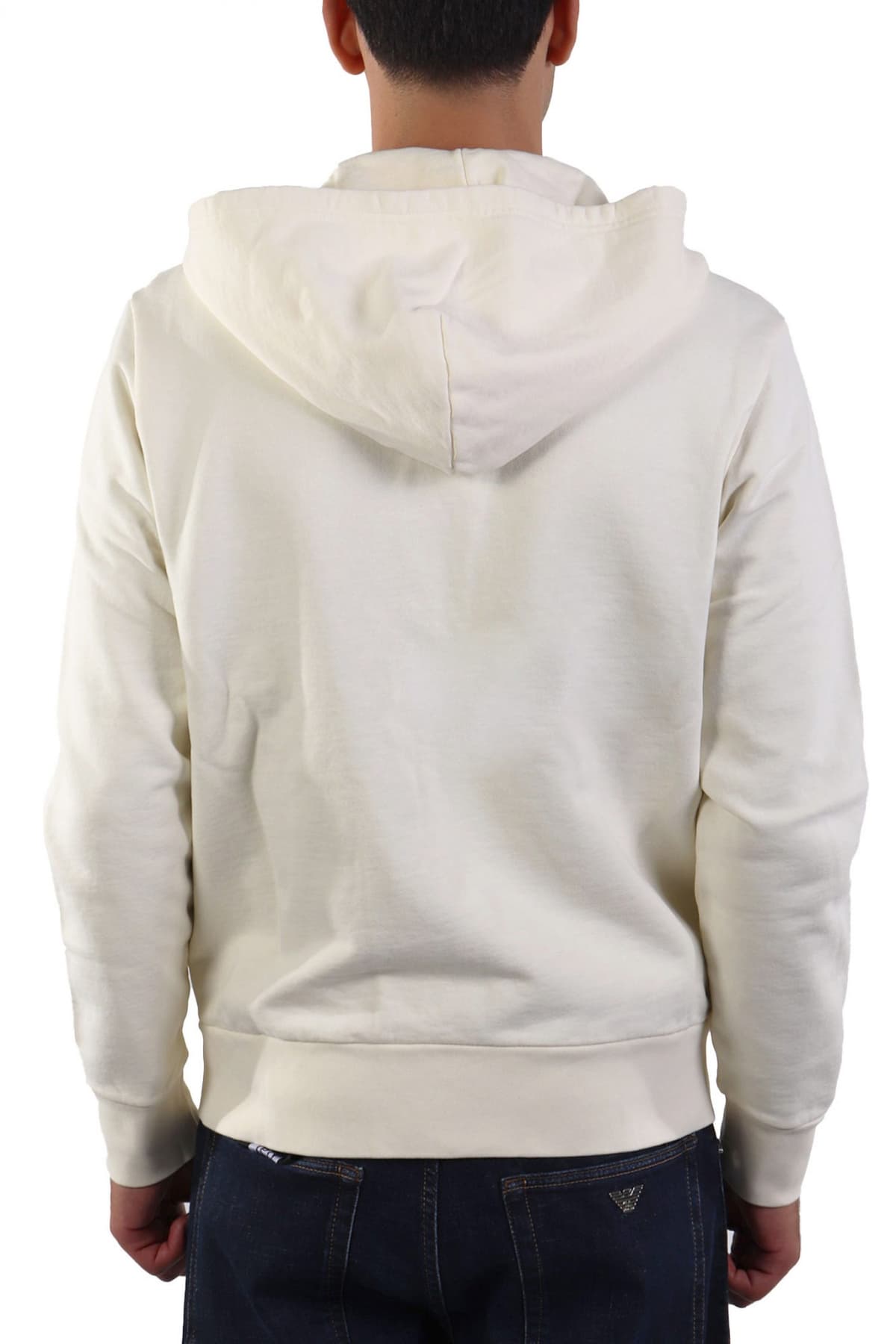 RALPH LAUREN ΦΟΥΤΕΡ ZIPHOOD LOGO ΕΚΡΟΥ