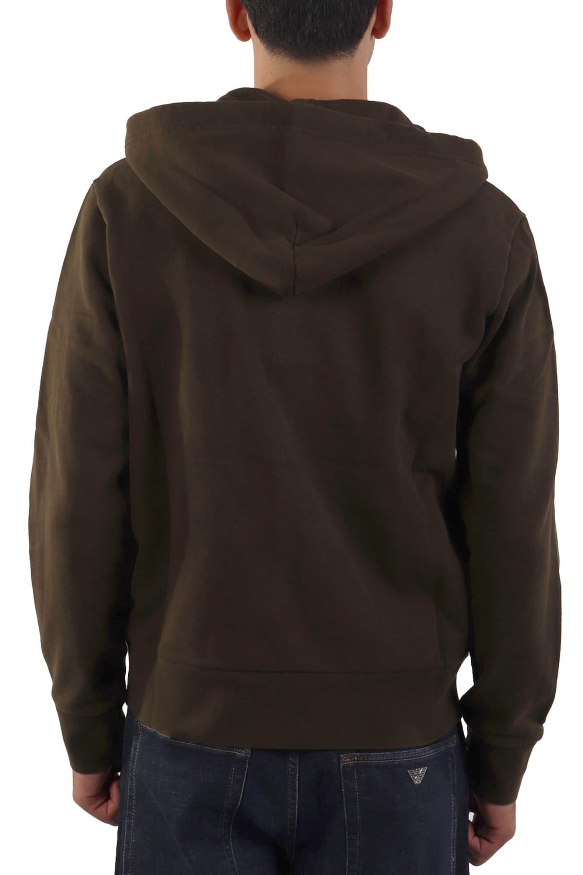 RALPH LAUREN ΦΟΥΤΕΡ ZIPHOOD LOGO ΧΑΚΙ