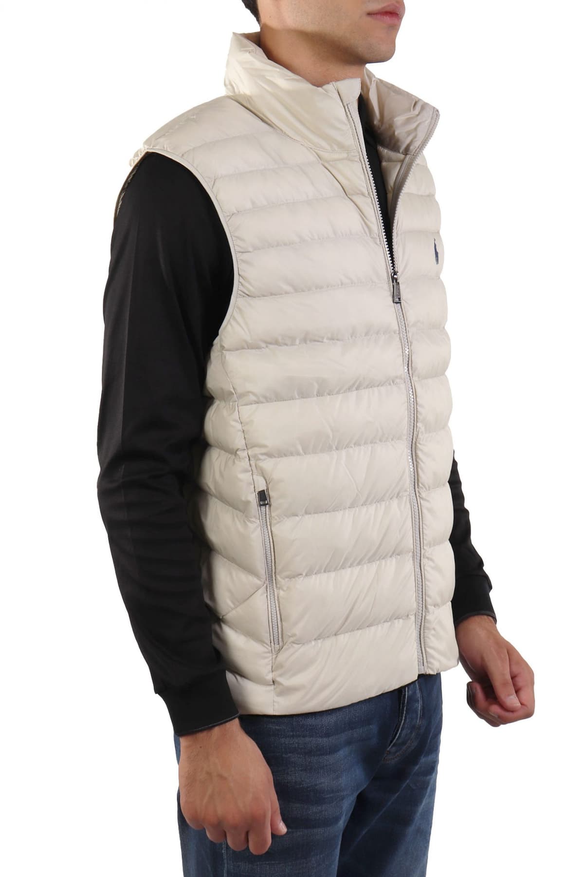 RALPH LAUREN ΜΠΟΥΦΑΝ ΑΜΑΝΙΚΟ LOGO ΕΚΡΟΥ