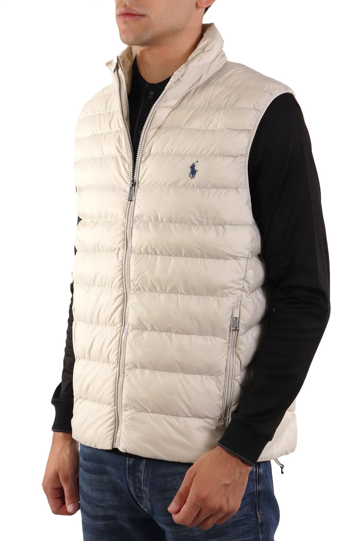 RALPH LAUREN ΜΠΟΥΦΑΝ ΑΜΑΝΙΚΟ LOGO ΕΚΡΟΥ