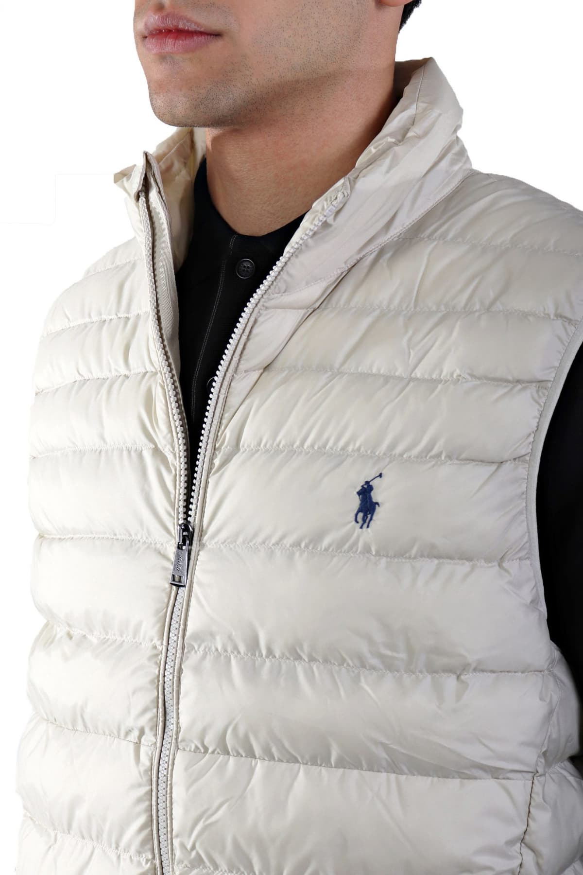 RALPH LAUREN ΜΠΟΥΦΑΝ ΑΜΑΝΙΚΟ LOGO ΕΚΡΟΥ