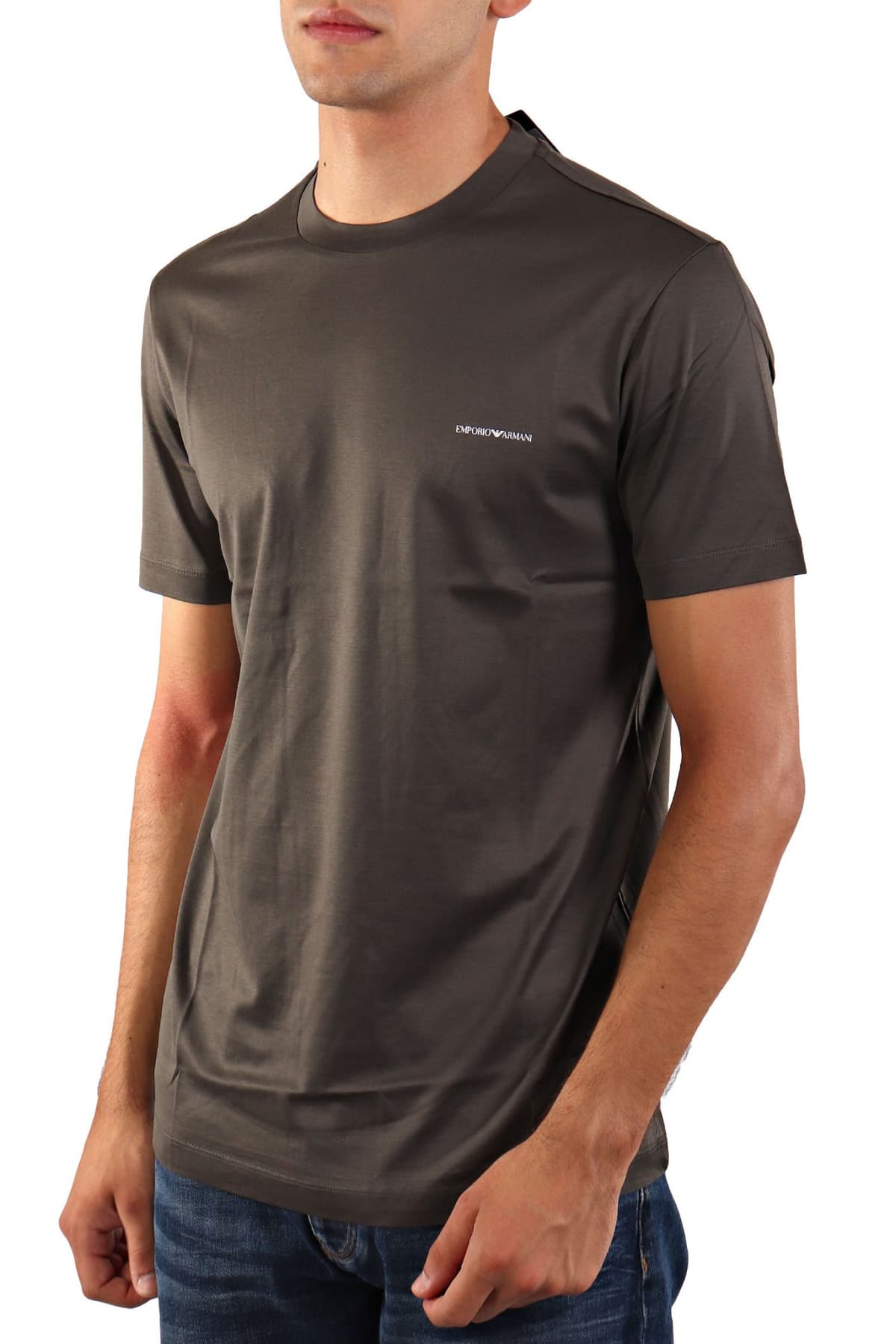 EMPORIO ARMANI T-SHIRT LOGO XAKI