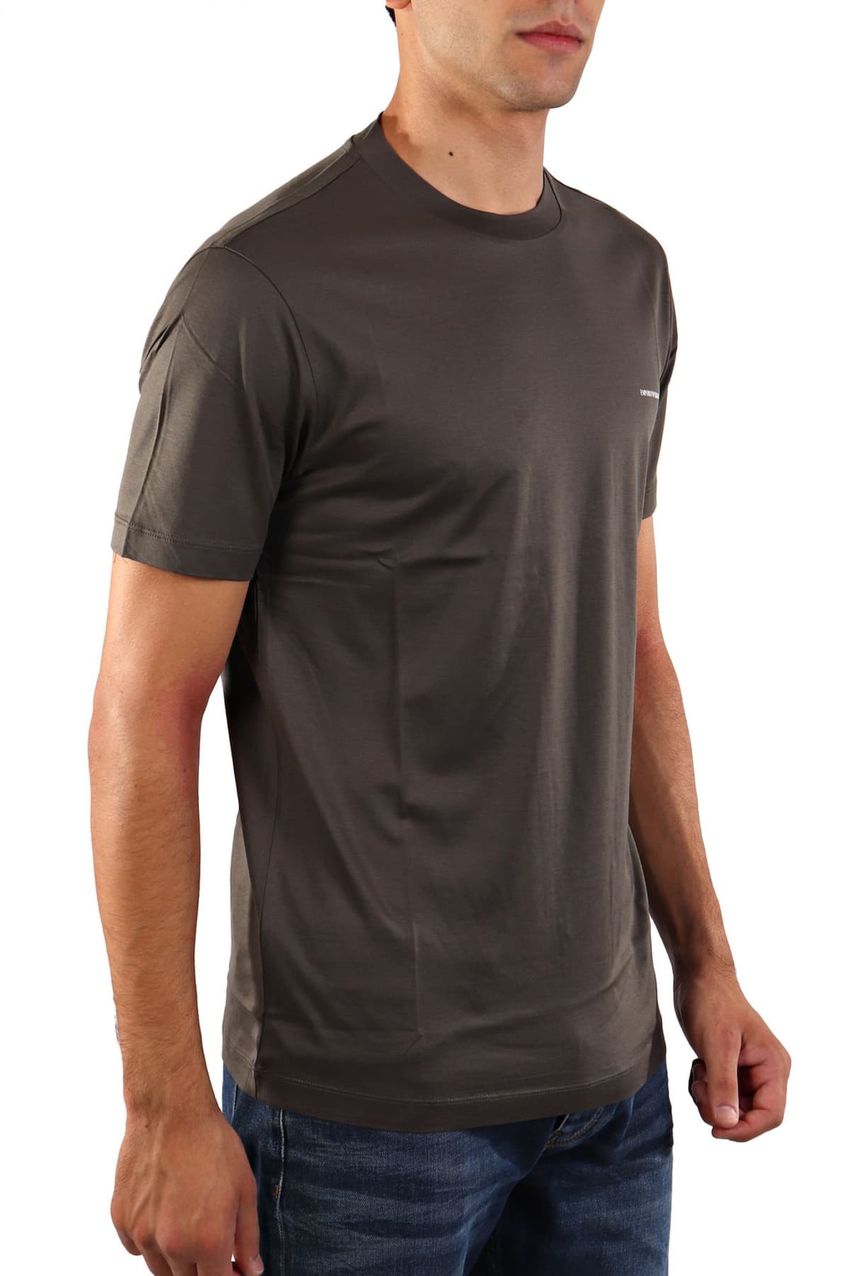 EMPORIO ARMANI T-SHIRT LOGO XAKI