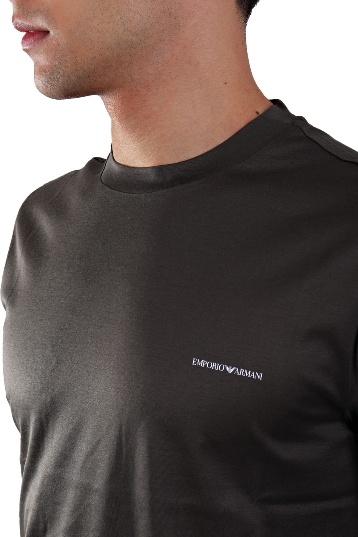 EMPORIO ARMANI T-SHIRT LOGO XAKI