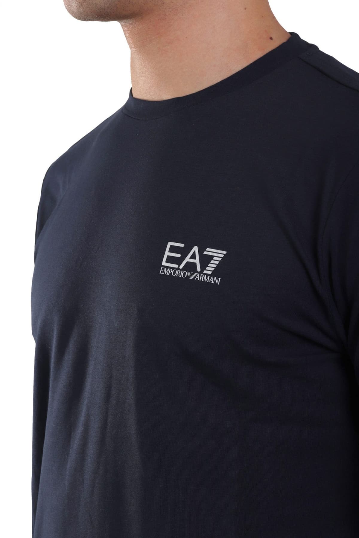ARMANI 7 T-SHIRT LOGO ΜΠΛΕ