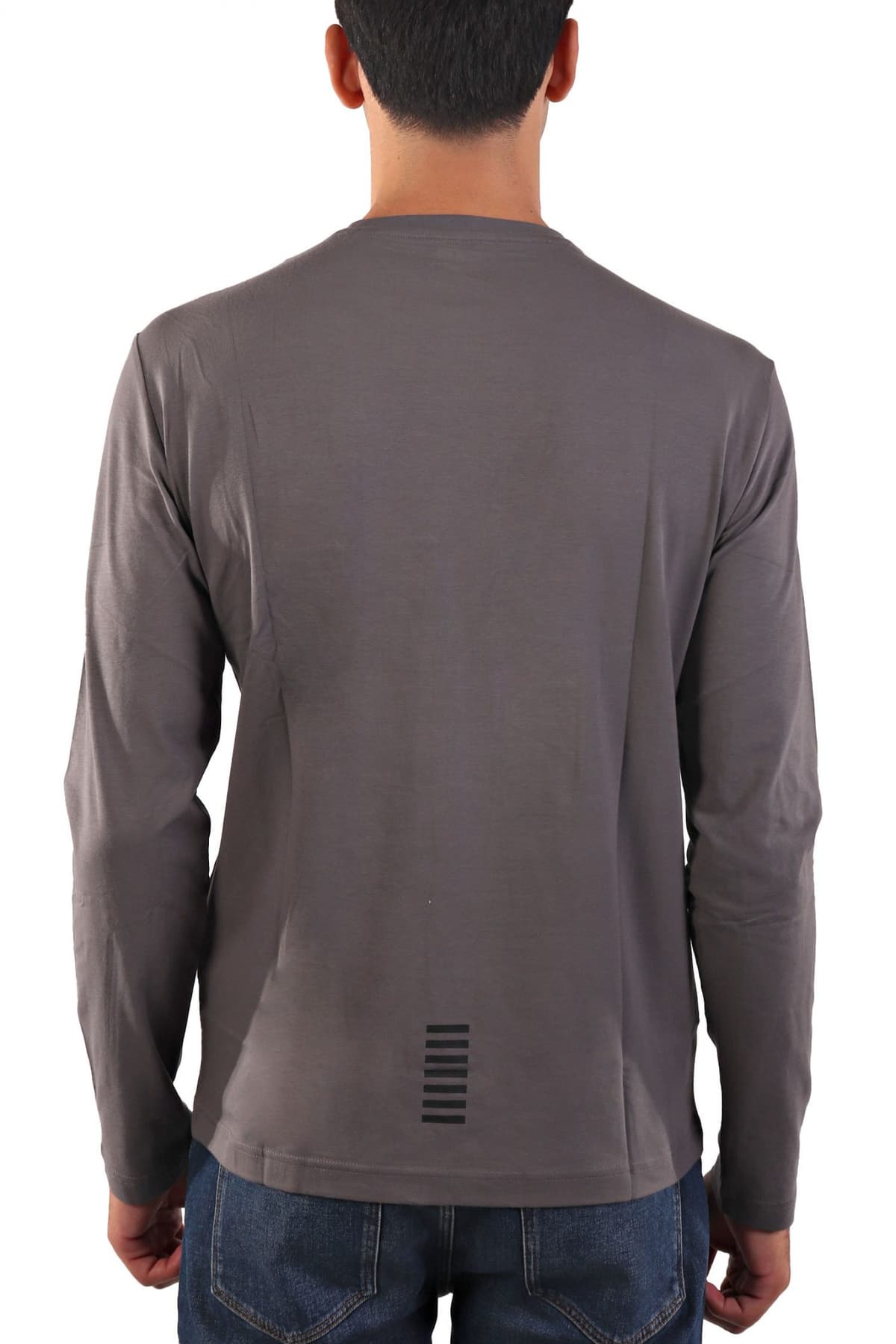 ARMANI 7 T-SHIRT LOGO VOLCANIC ΓΚΡΙ