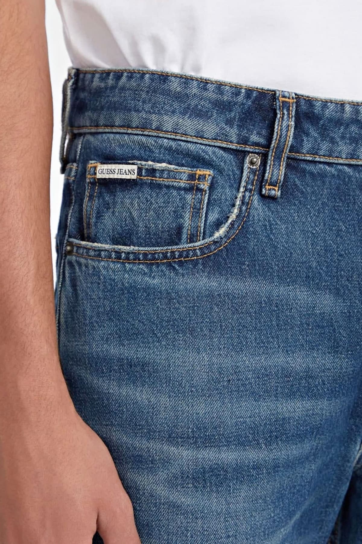 GUESS JEANS ΠΑΝΤΕΛΟΝΙ JEANS G16 STRAIGHT FIT ΜΠΛΕ