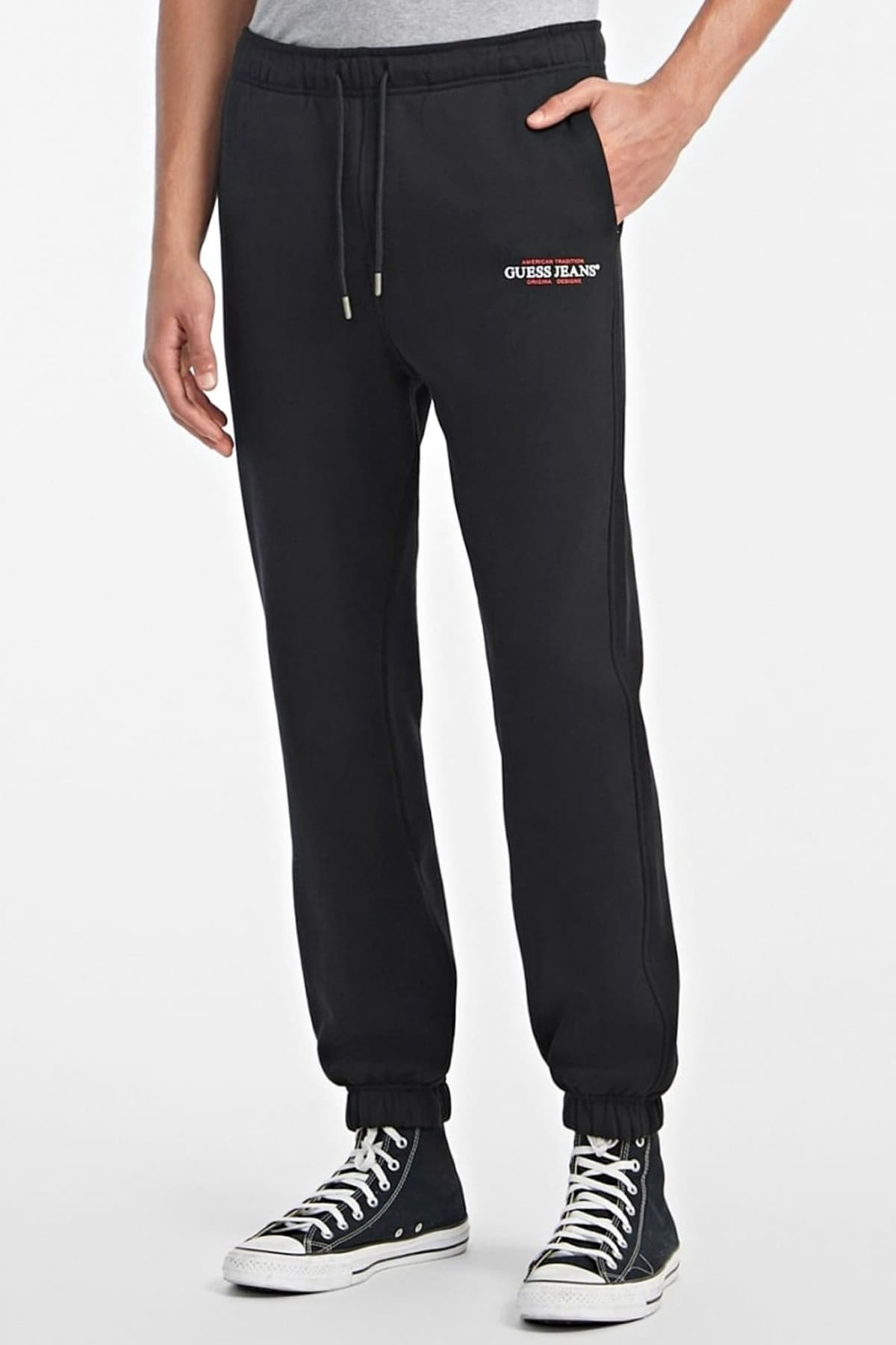 GUESS JEANS ΠΑΝΤΕΛΟΝΙ ΦΟΡΜΑ ΜΑΥΡΟ