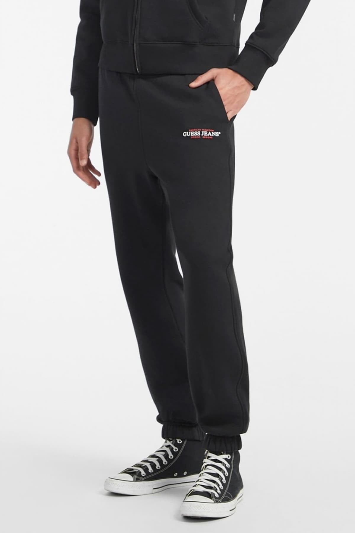 GUESS JEANS ΠΑΝΤΕΛΟΝΙ ΦΟΡΜΑ ΜΑΥΡΟ