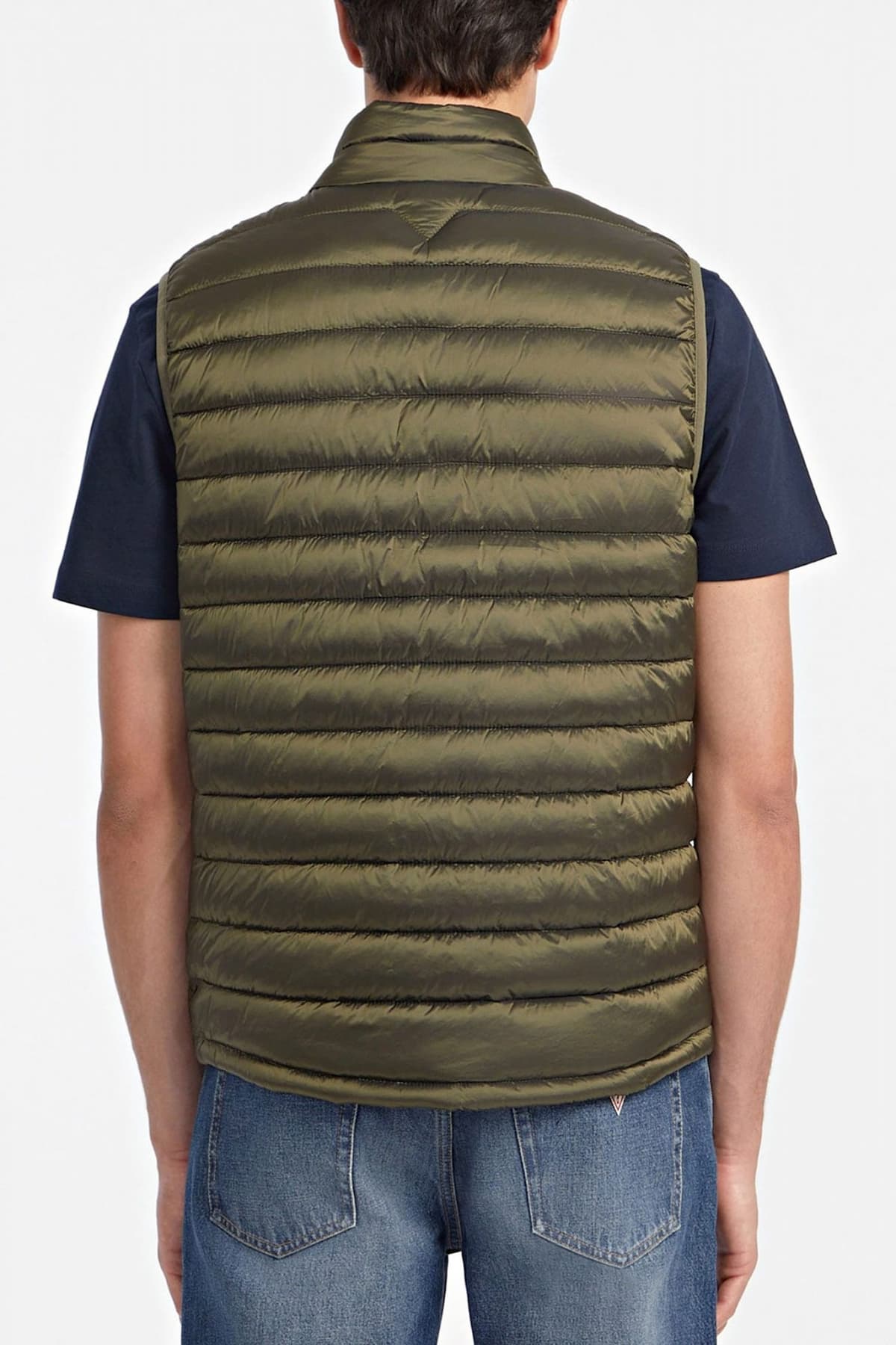 GUESS JEANS ΜΠΟΥΦΑΝ ΑΜΑΝΙΚΟ LOGO ΧΑΚΙ