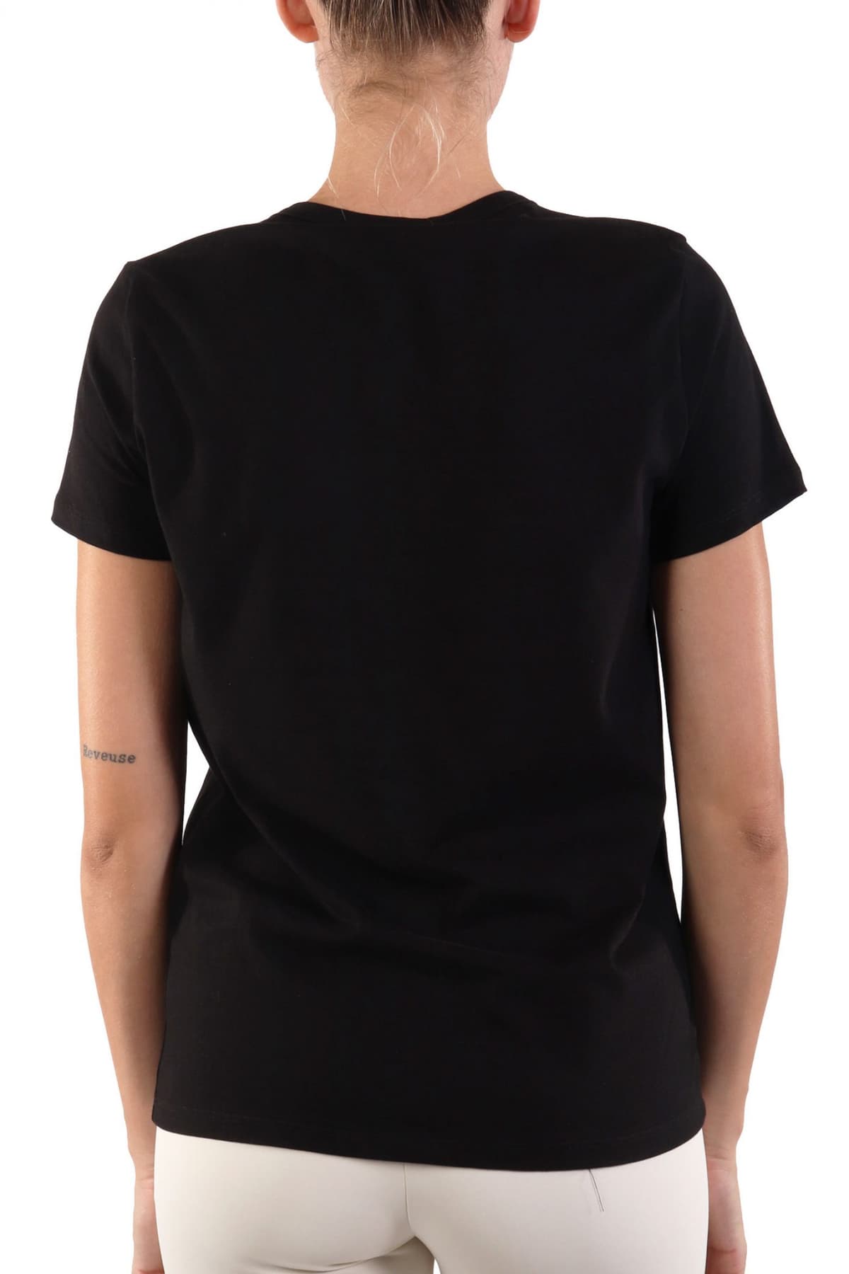 ELISABETTA FRANCHI T-SHIRT ΚΟΛΙΕ ΜΑΥΡΟ