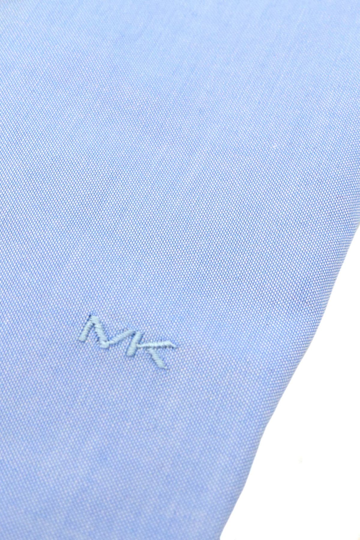 MICHAEL KORS ΠΟΥΚΑΜΙΣΟ SLIM FIT PINPOINT STRETCH ΣΙΕΛ