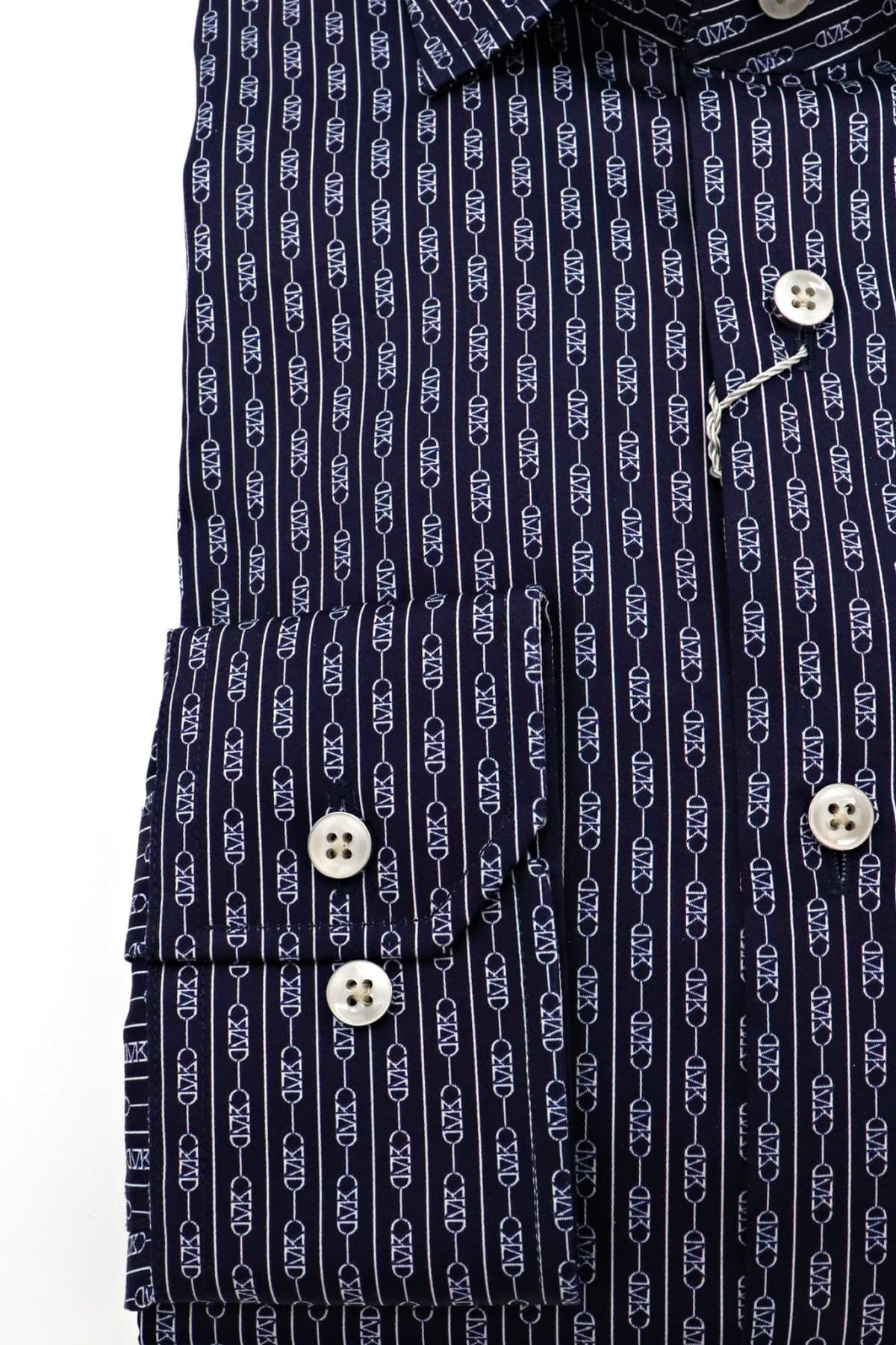 MICHAEL KORS ΠΟΥΚΑΜΙΣΟ ALL OVER LOGO SLIM FIT ΜΠΛΕ