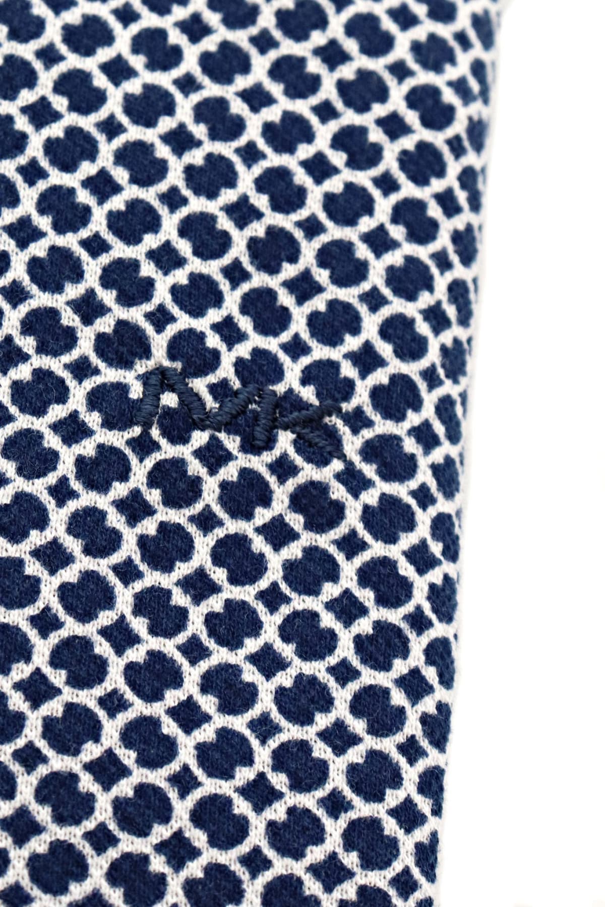 MICHAEL KORS ΠΟΥΚΑΜΙΣΟ ΜΙΚΡΟΣΧΕΔΙΟ SLIM FIT ΜΠΛΕ