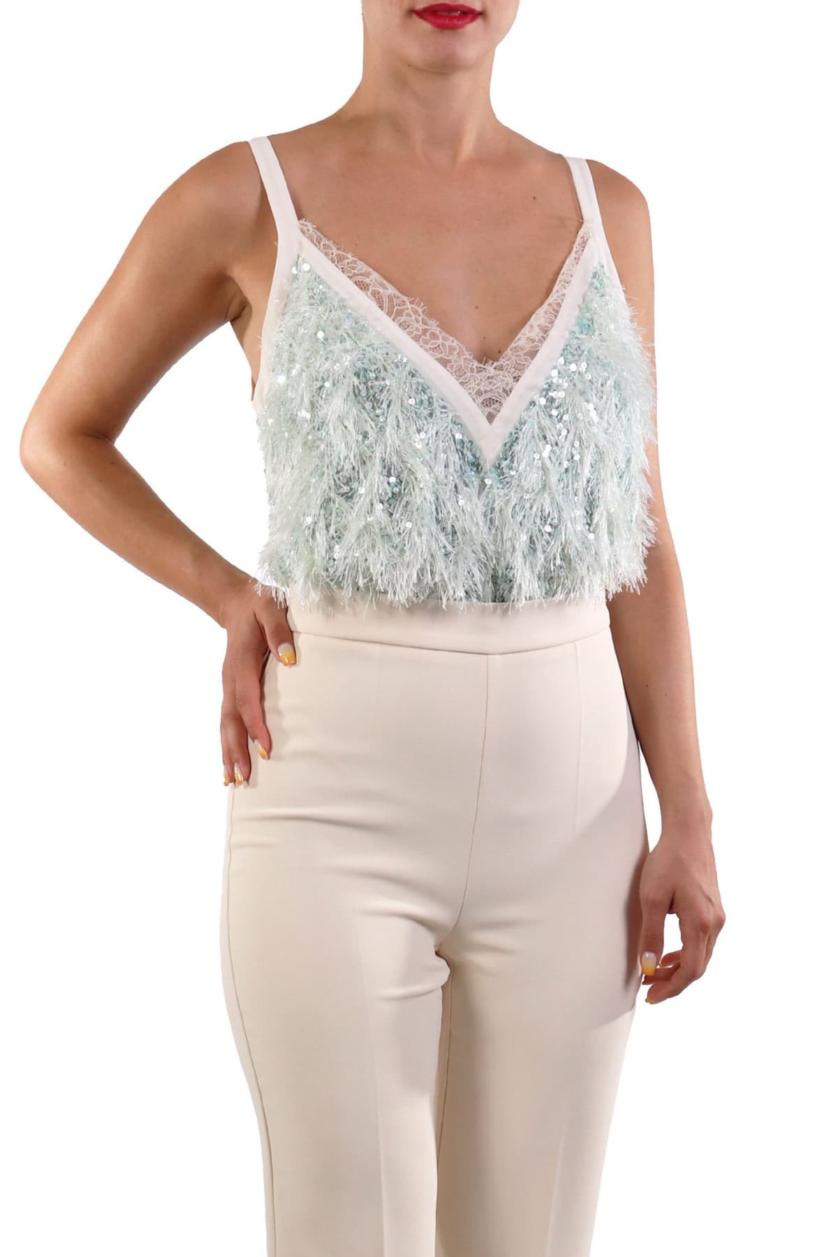 ELISABETTA FRANCHI ΟΛΟΣΩΜΗ ΦΟΡΜΑ ΑΠΟΣΠΩΜΕΝΟ ΤΟΠ ΤΙΡΑΝΤΕΣ ΠΑΓΕΤΑ ΕΚΡΟΥ