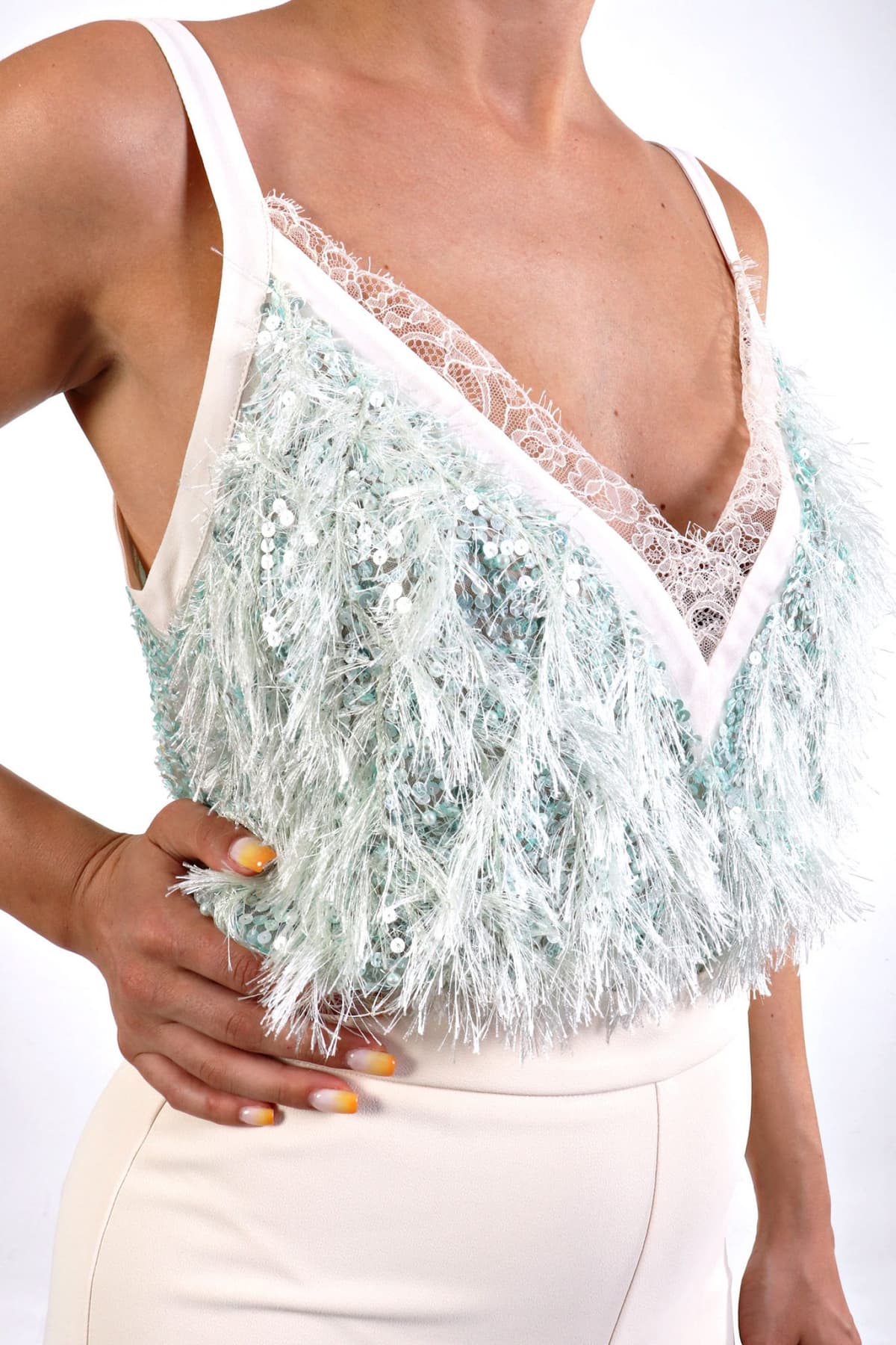 ELISABETTA FRANCHI ΟΛΟΣΩΜΗ ΦΟΡΜΑ ΑΠΟΣΠΩΜΕΝΟ ΤΟΠ ΤΙΡΑΝΤΕΣ ΠΑΓΕΤΑ ΕΚΡΟΥ