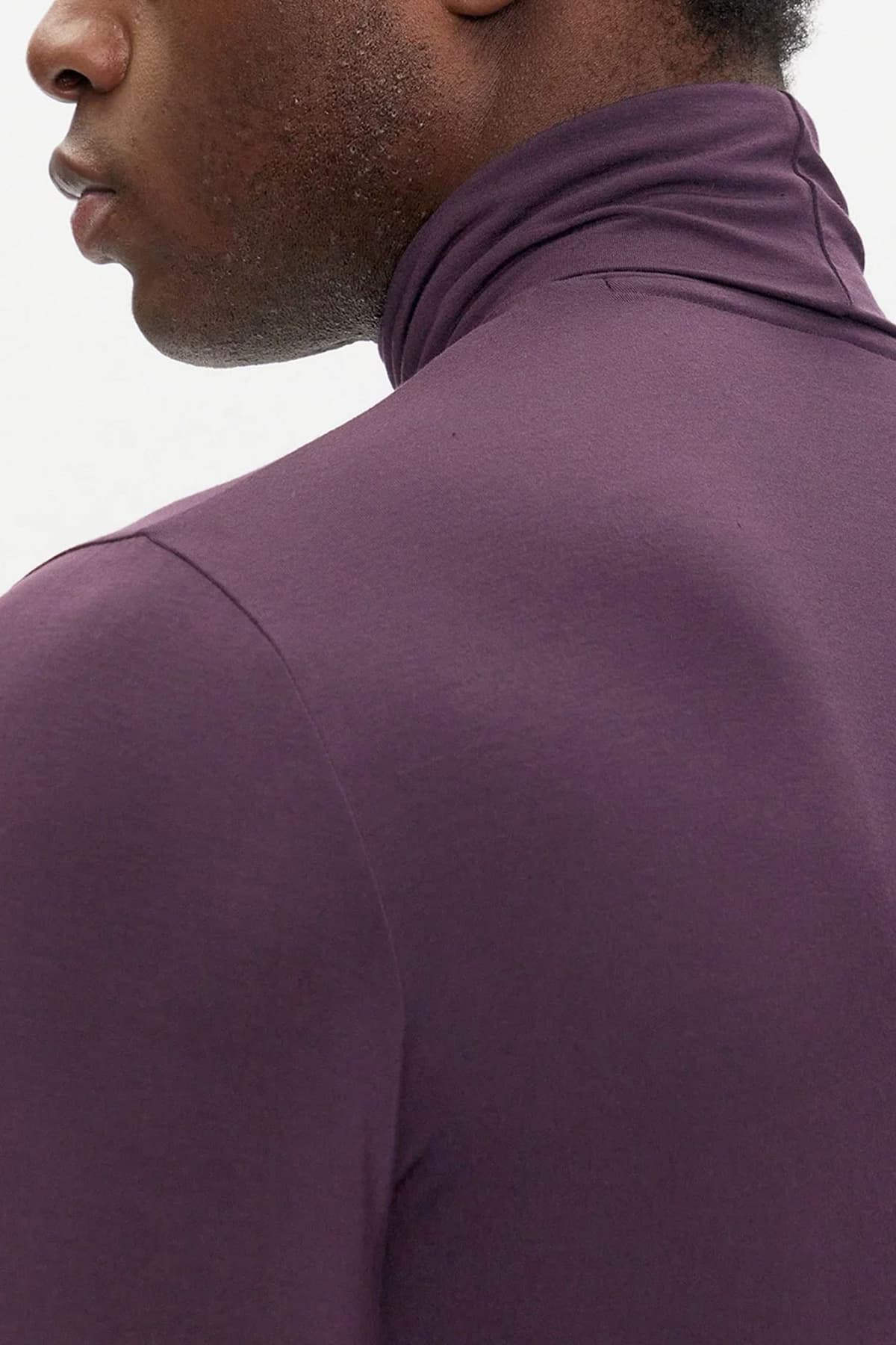 EMPORIO ARMANI T-SHIRT TURTLENECK ΕΣΩΡΟΥΧΟ LOGO ΜΩΒ