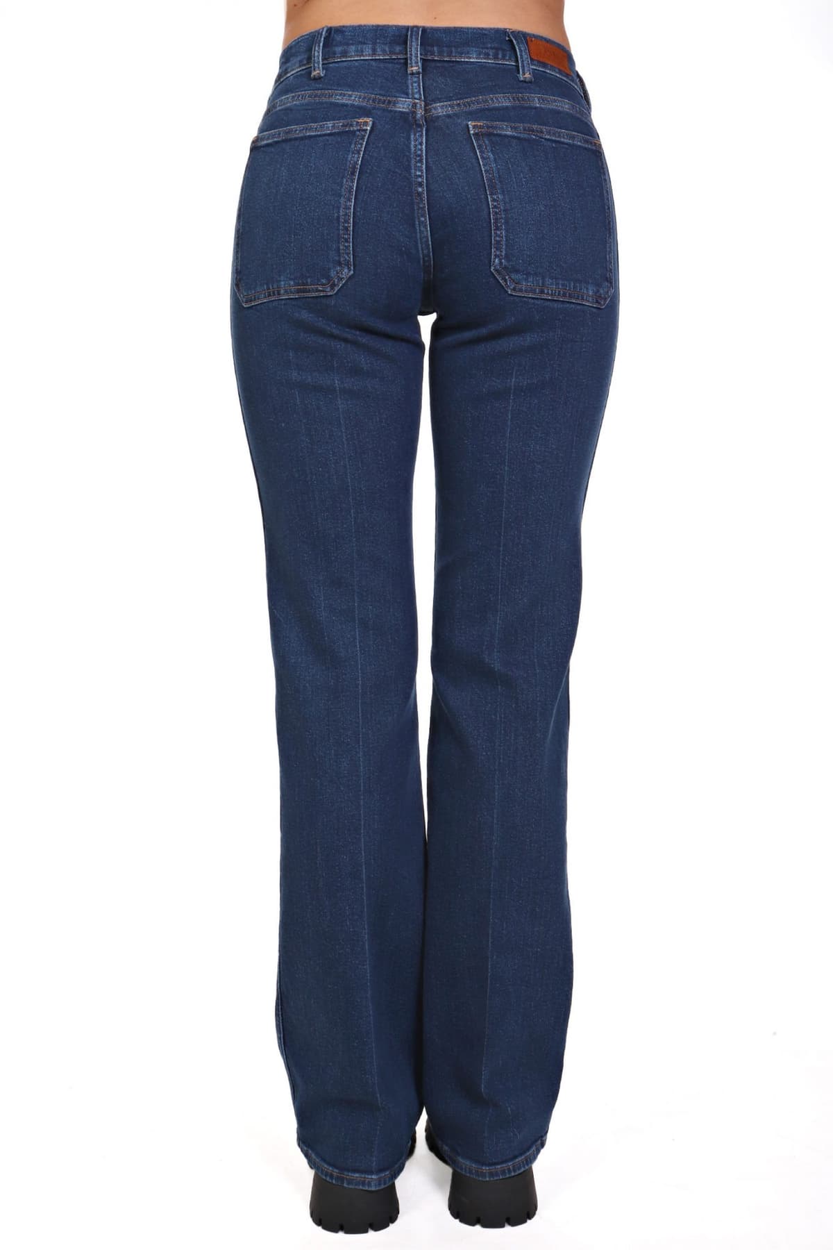 RALPH LAUREN ΠΑΝΤΕΛΟΝΙ JEANS FLARE ΨΗΛΟΜΕΣΟ ΤΣΕΠΕΣ ΜΠΡΟΣΤΑ ΣΚΟΥΡΟ ΜΠΛΕ