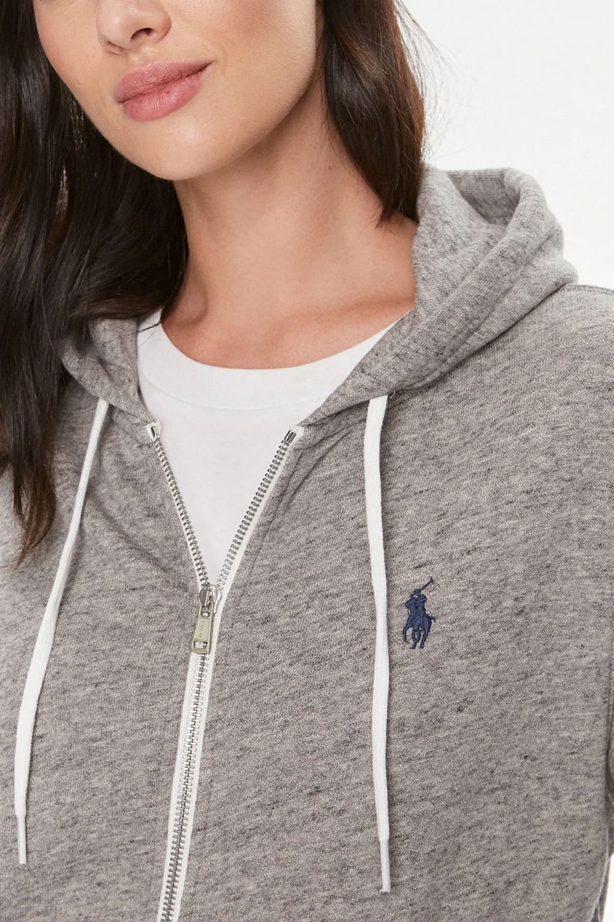 RALPH LAUREN POLO ΖΑΚΕΤΑ ΦΟΥΤΕΡ ΚΟΥΚΟΥΛΑ ΓΚΡΙ